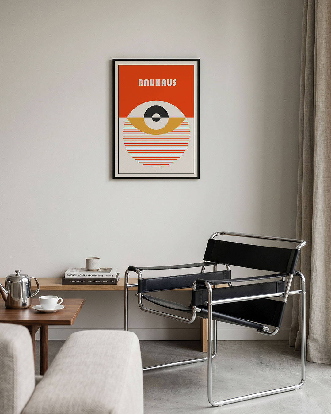 Vorm en balans – geometrische Bauhaus poster in staand formaat