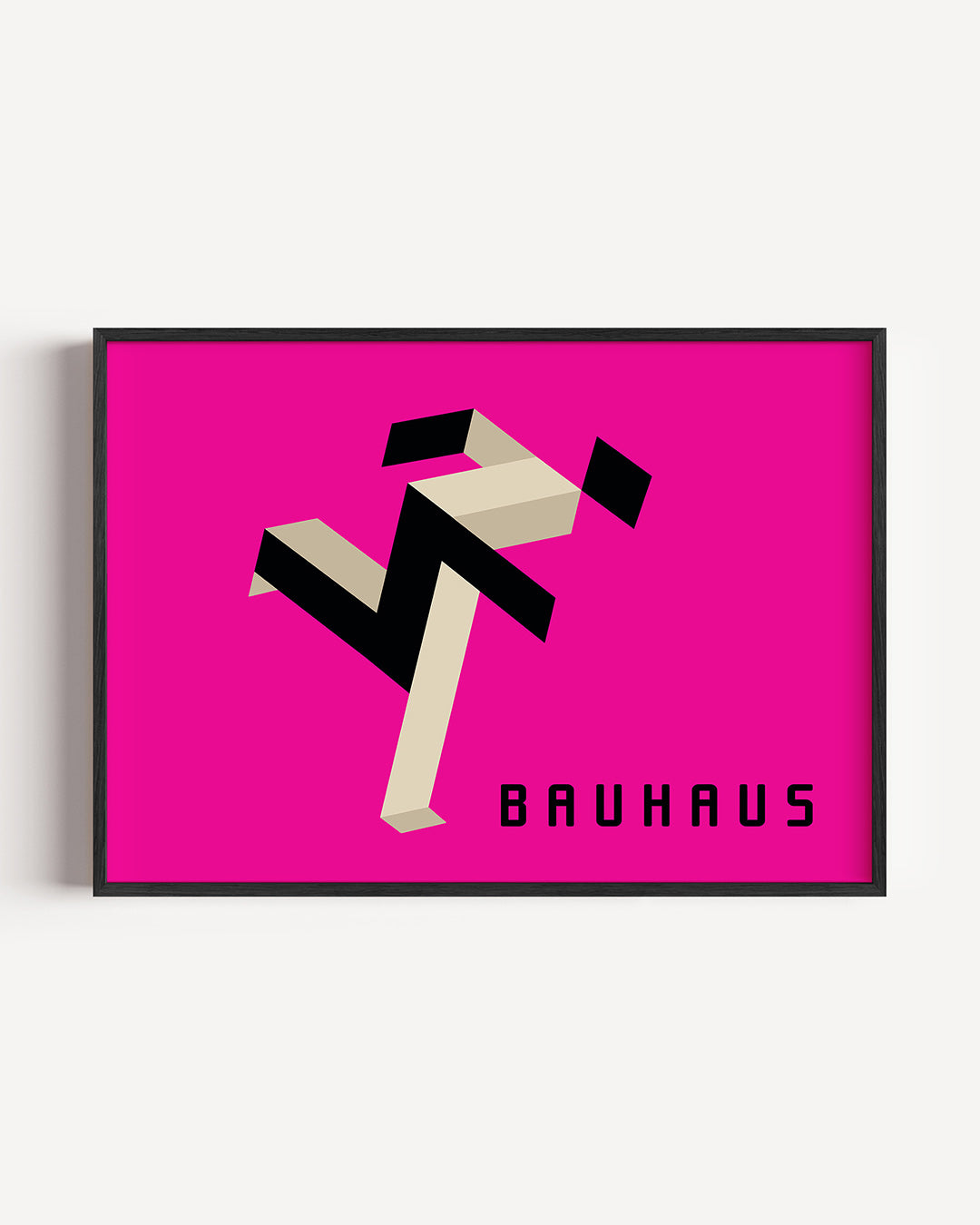 Vormen en vlakken – liggende Bauhaus poster als wanddecoratie