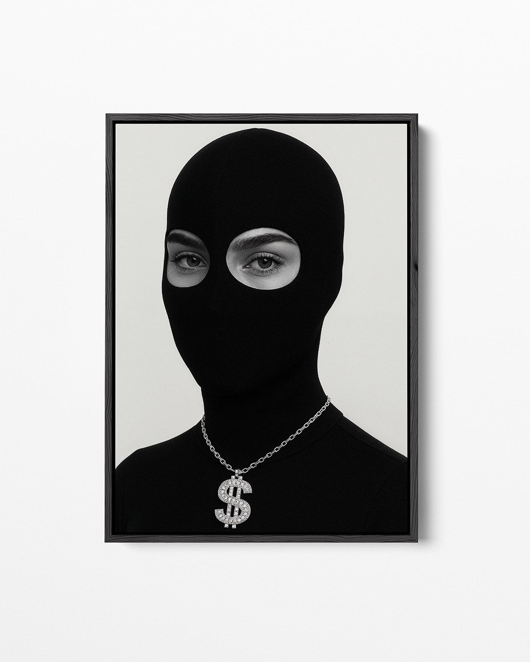 Intrigerend portret – staand wanddecoratie kunstwerk