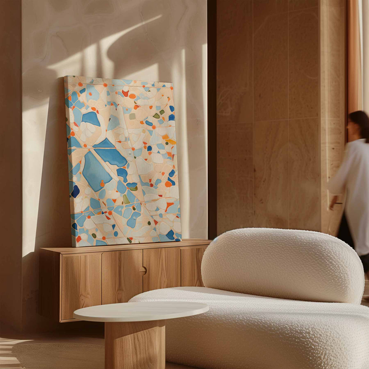 Vrolijk Abstract Patroon – staand kunstwerk voor modern interieur