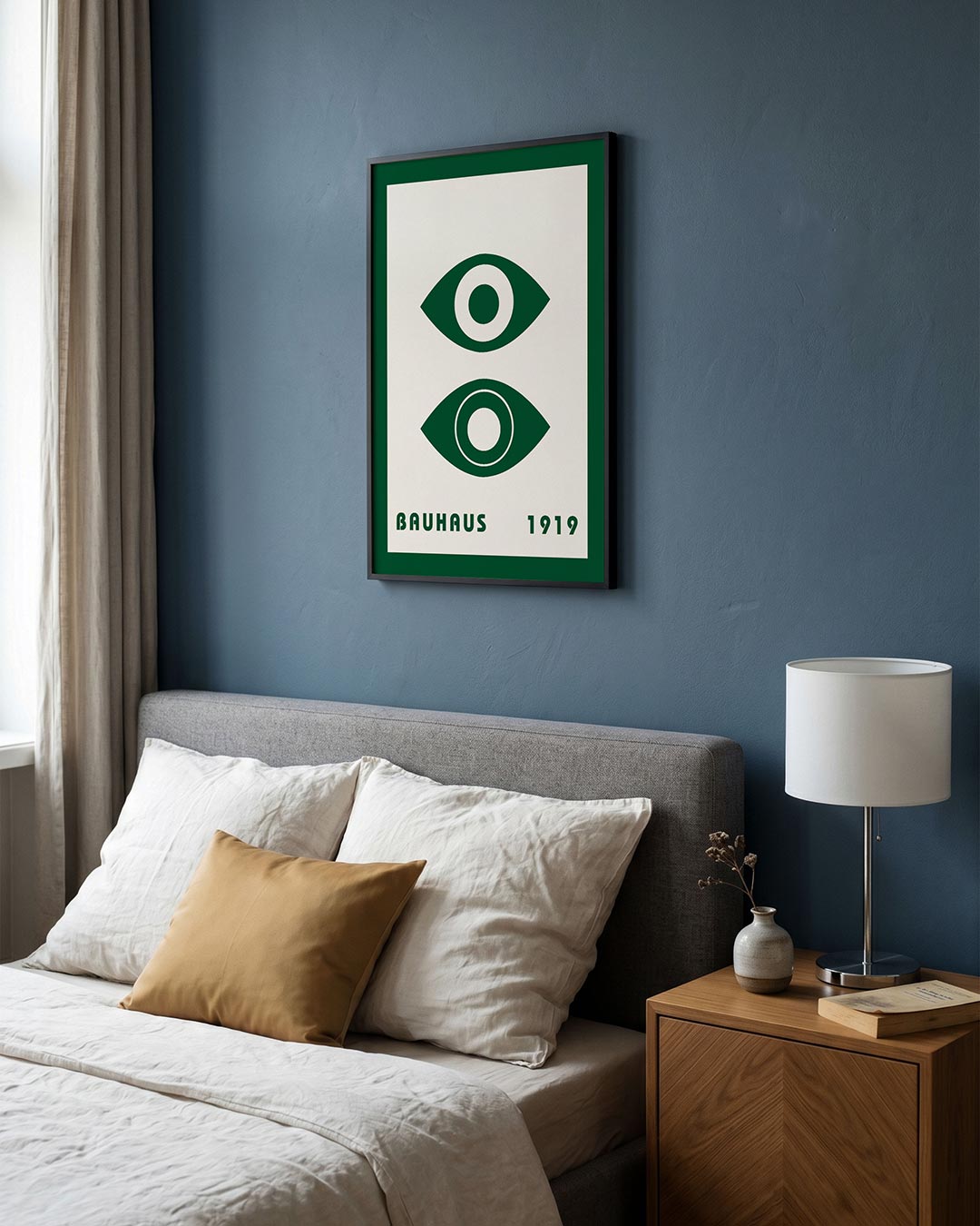 – staande Bauhaus poster voor aan de muur