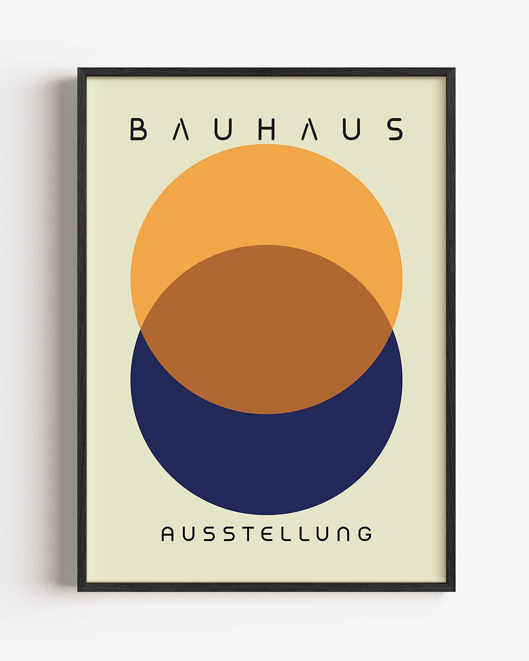 Vorm en balans – staande Bauhaus poster als wanddecoratie