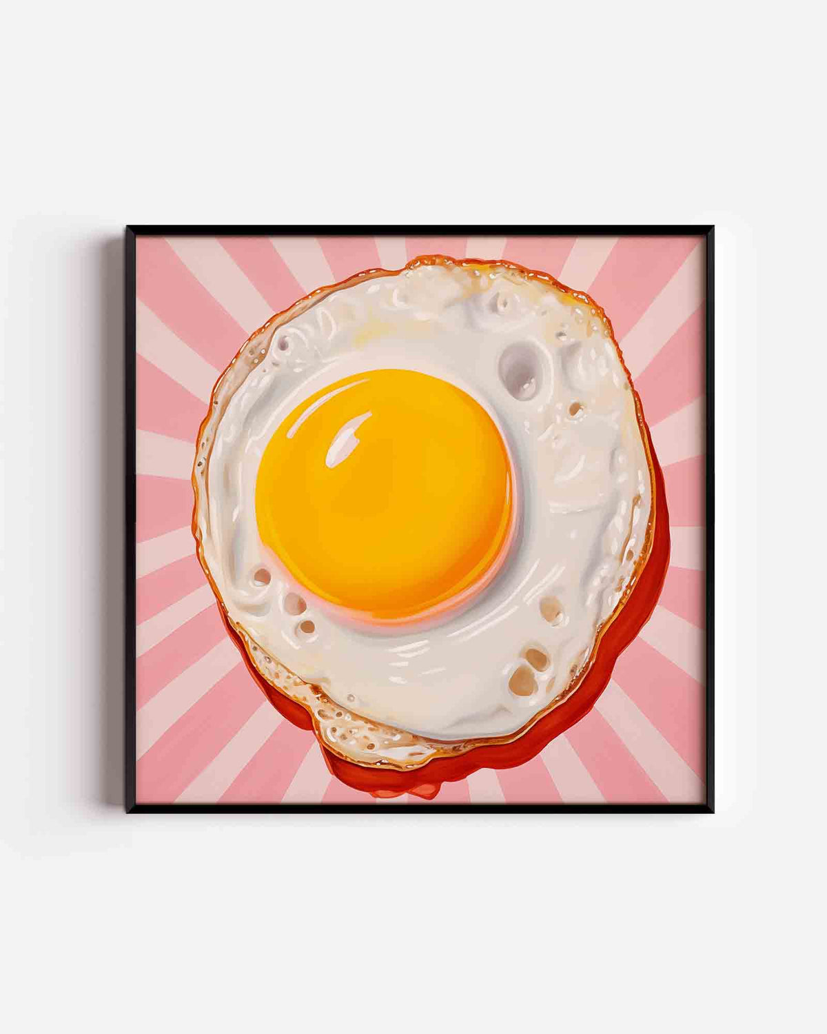 Gebakken ei – keuken vierkante poster als wanddecoratie