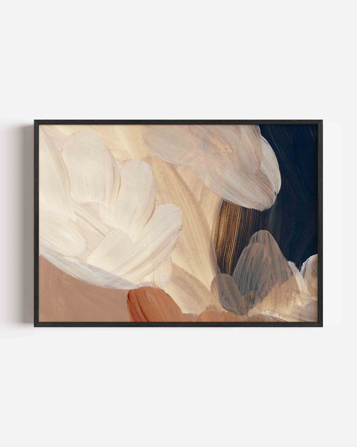 Abstracte penseelstreken – schilderkunst landscape poster als wanddecoratie