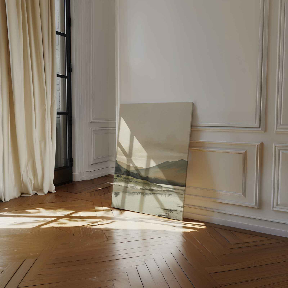 Rustieke Berglandschap – staand kunstwerk voor modern interieur