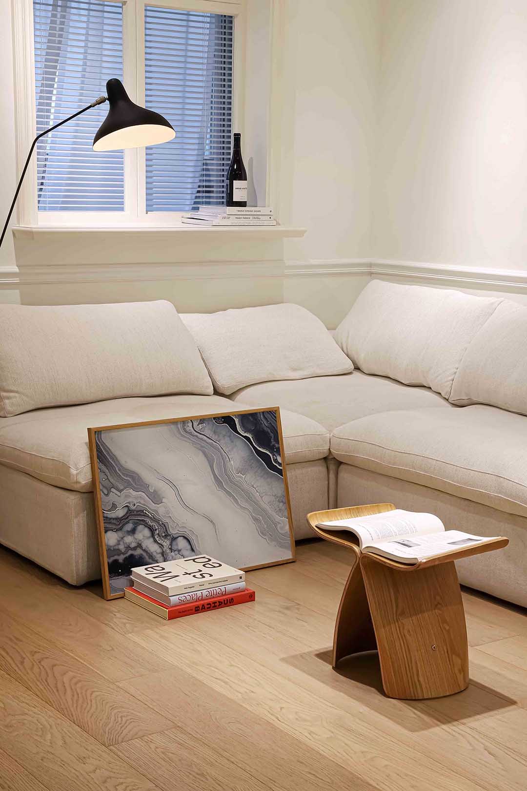 Golvende lijnen – abstracte wandkunst als landscape poster