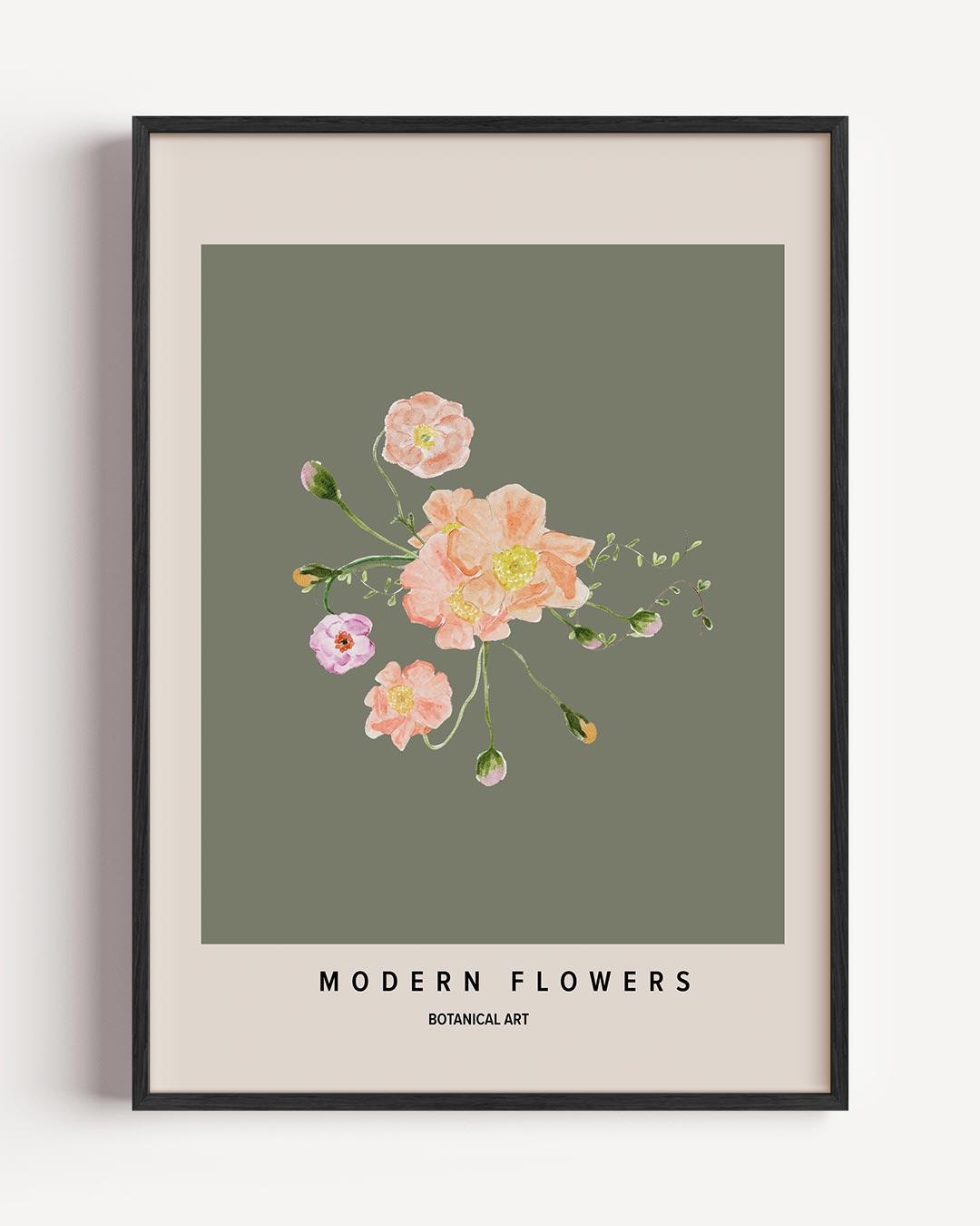 Botanische Bloemenpracht – boheme portret poster als wanddecoratie