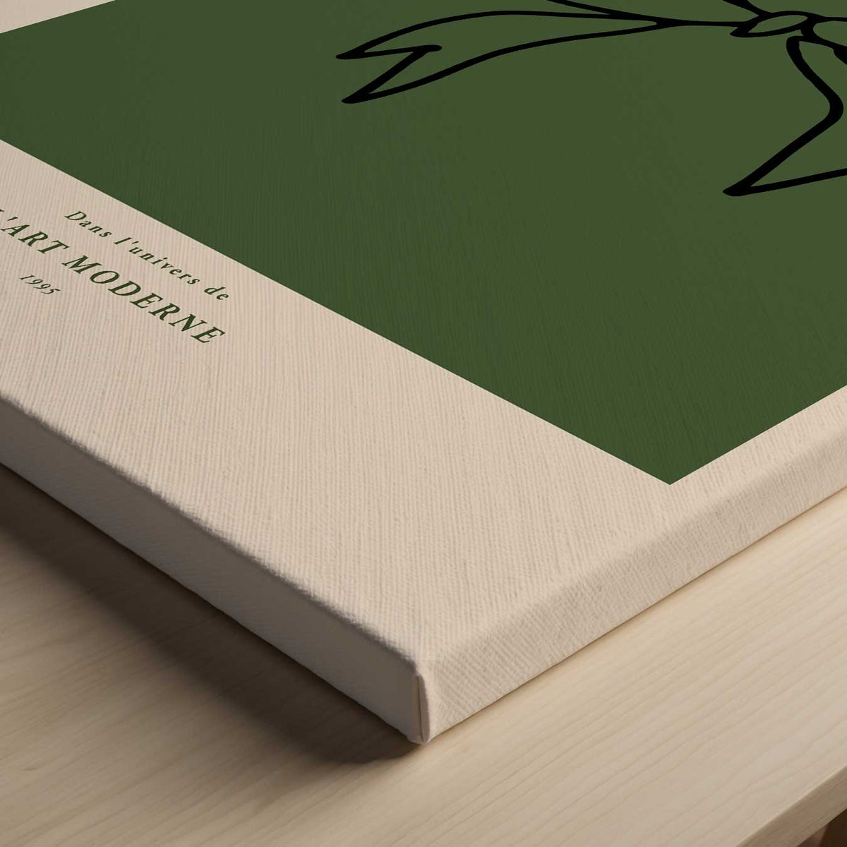 Moderne Strik – canvas kunstwerk als wanddecoratie