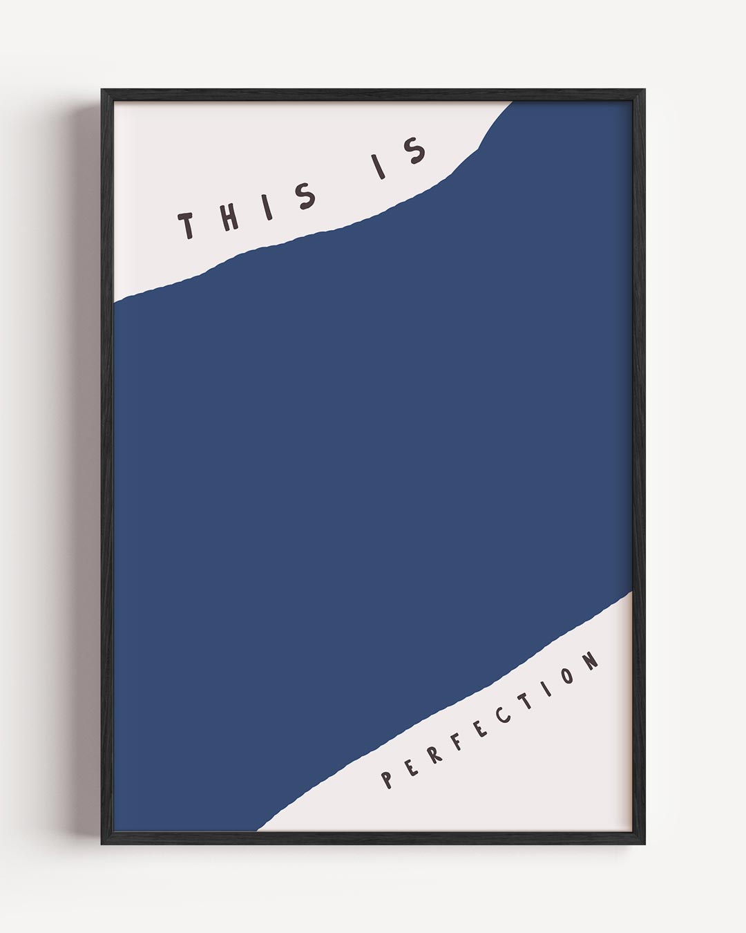 Perfectie – typografie portret poster als wanddecoratie