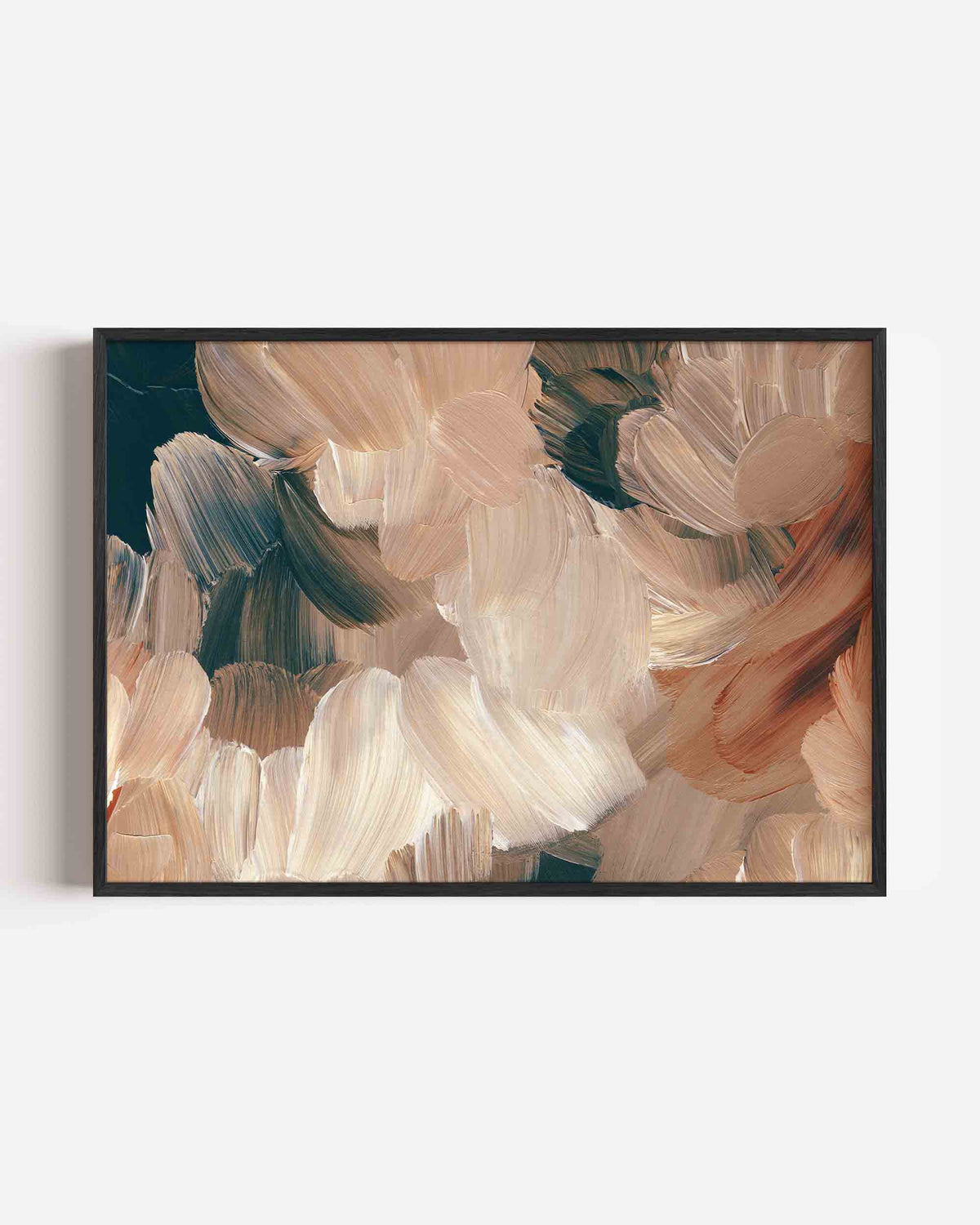 Abstracte penseelstreken – schilderkunst landscape poster als wanddecoratie