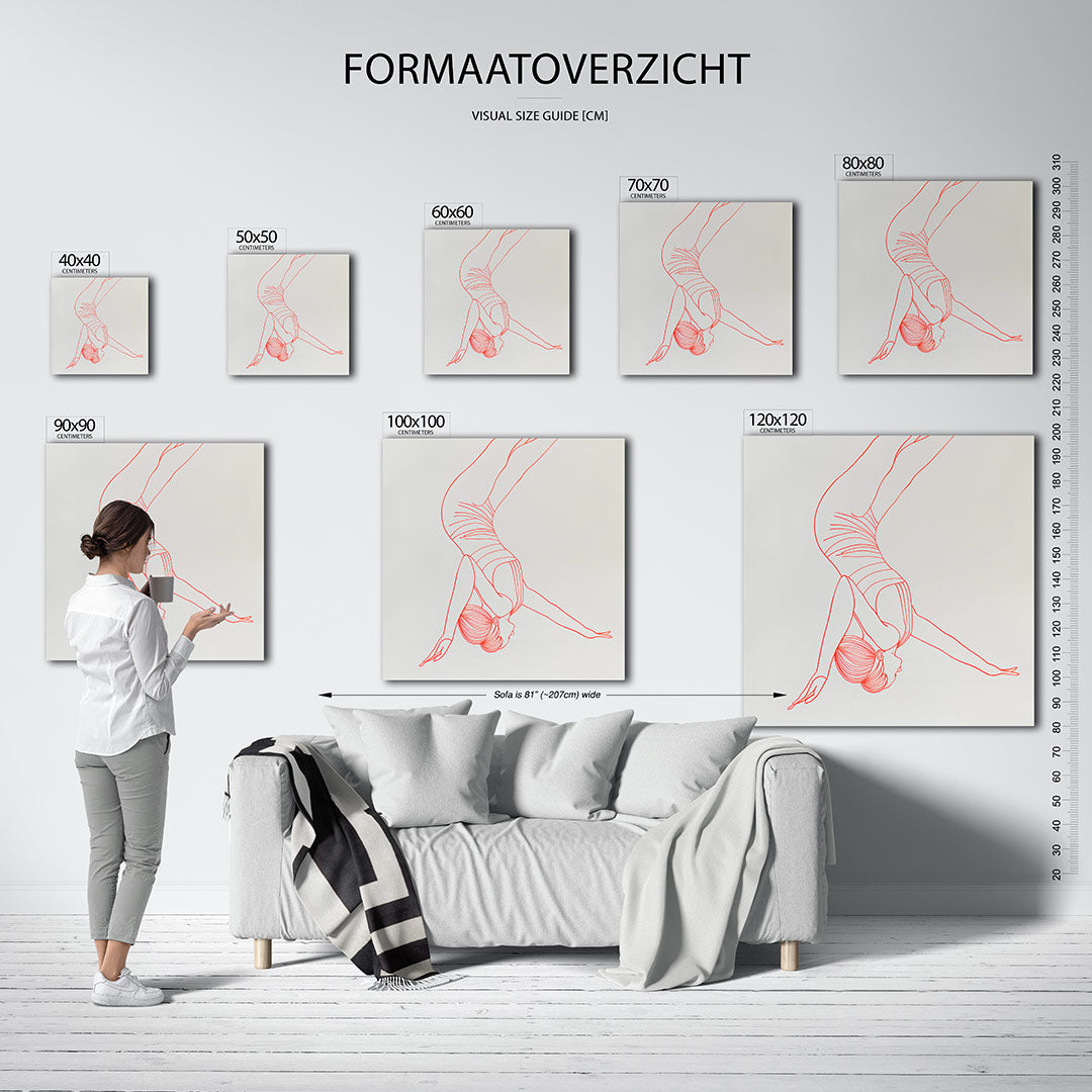 Elegante lijntekening kunstwerk – materiaalweergave – dit kunstwerk toont een sierlijke figuur in een dynamische pose