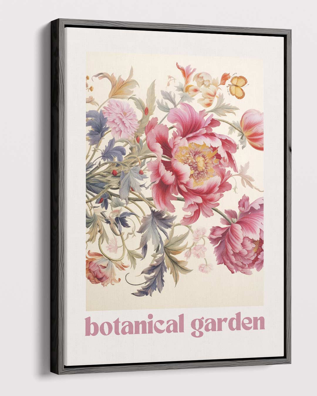 Kleurrijke Bloementuin – canvas wanddecoratie in portret formaat
