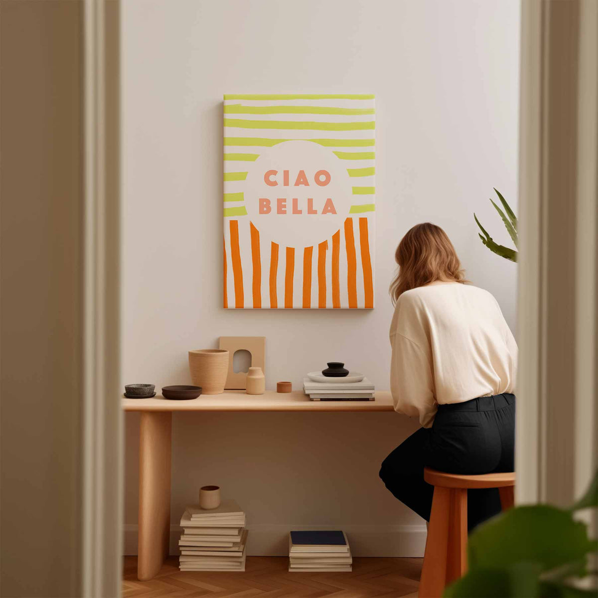 Ciao Bella – staand kunstwerk voor modern interieur