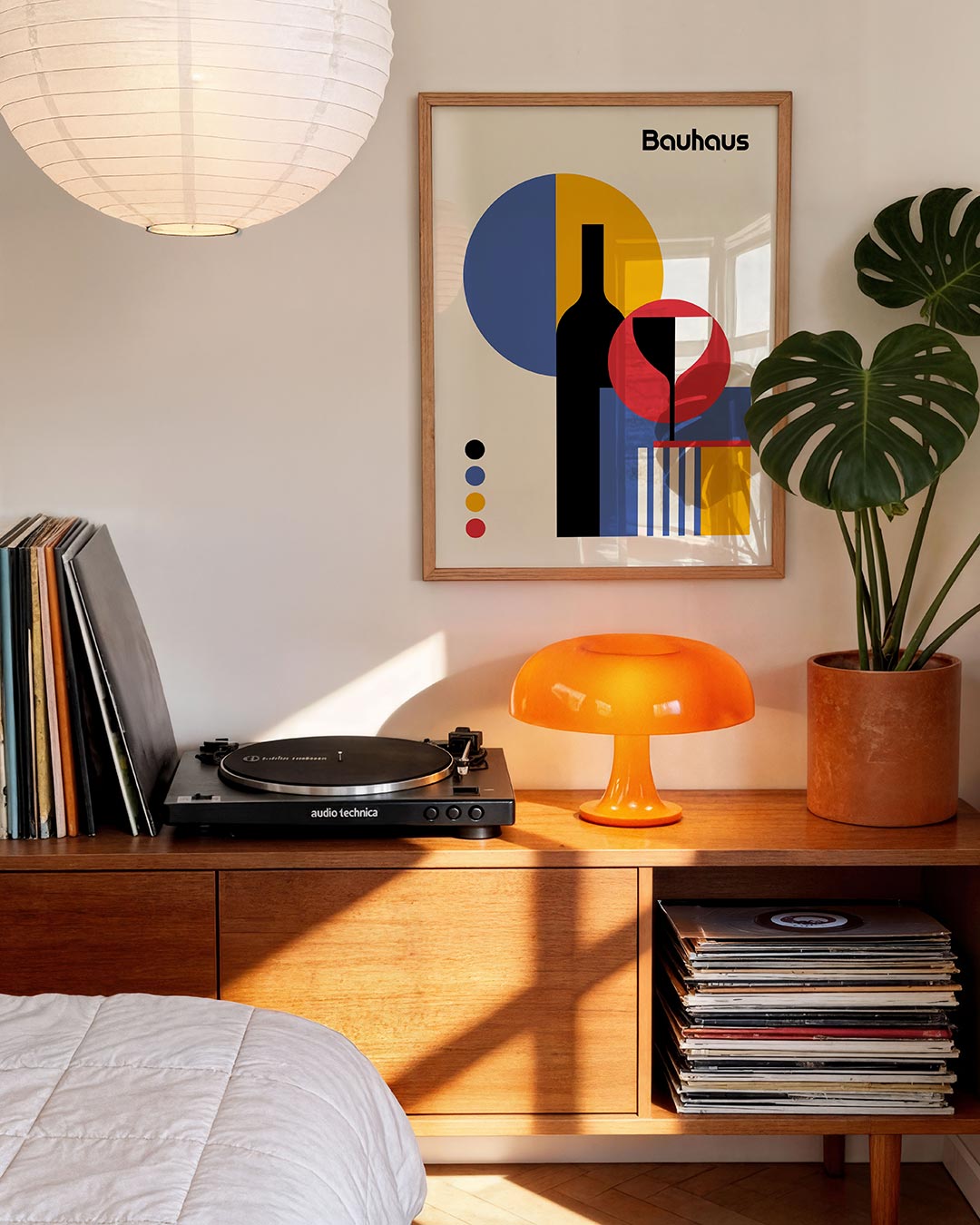 Vormen en vlakkenspel – moderne Bauhaus wandkunst als poster