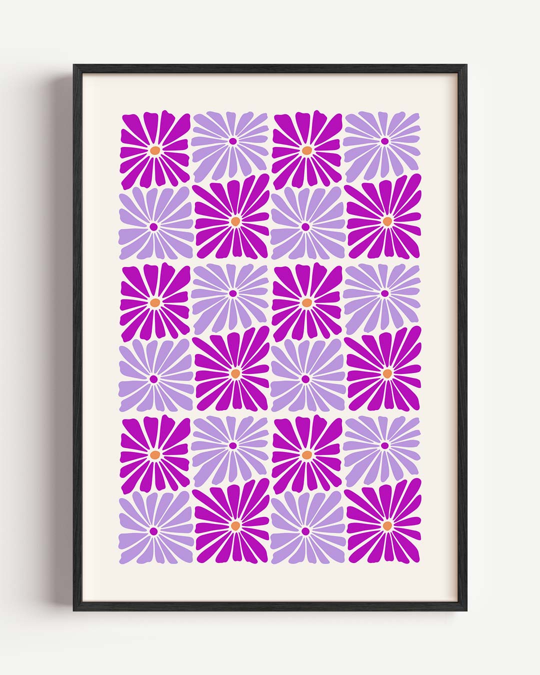 Vrolijke Bloemenpracht – bloemen portret poster als wanddecoratie