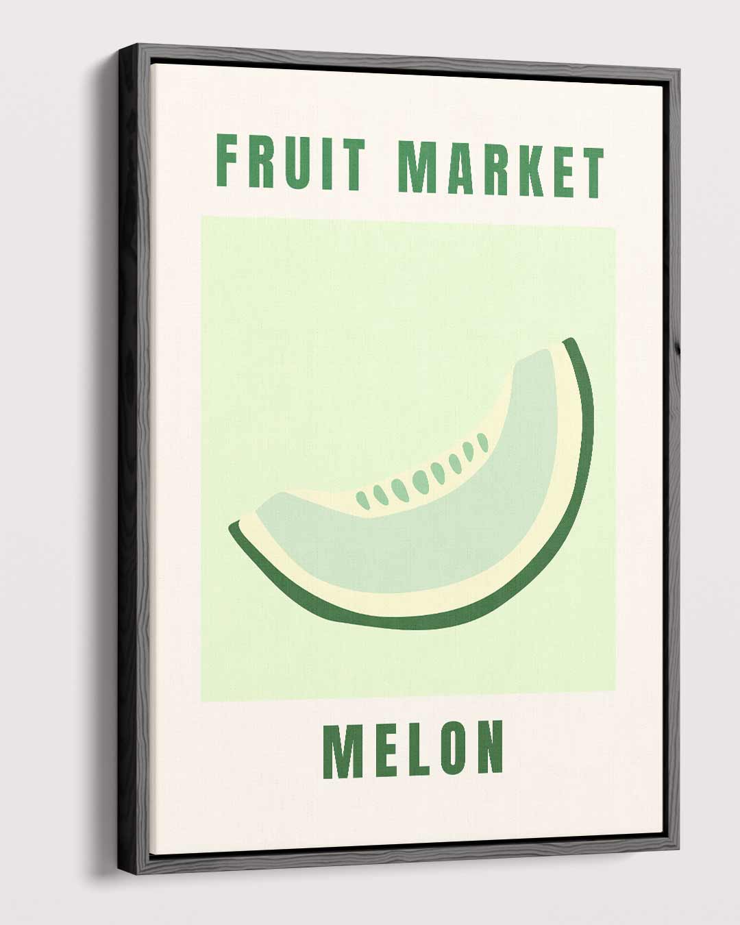 Fruitige Meloen Poster – modern portret kunstwerk van WallArtistic