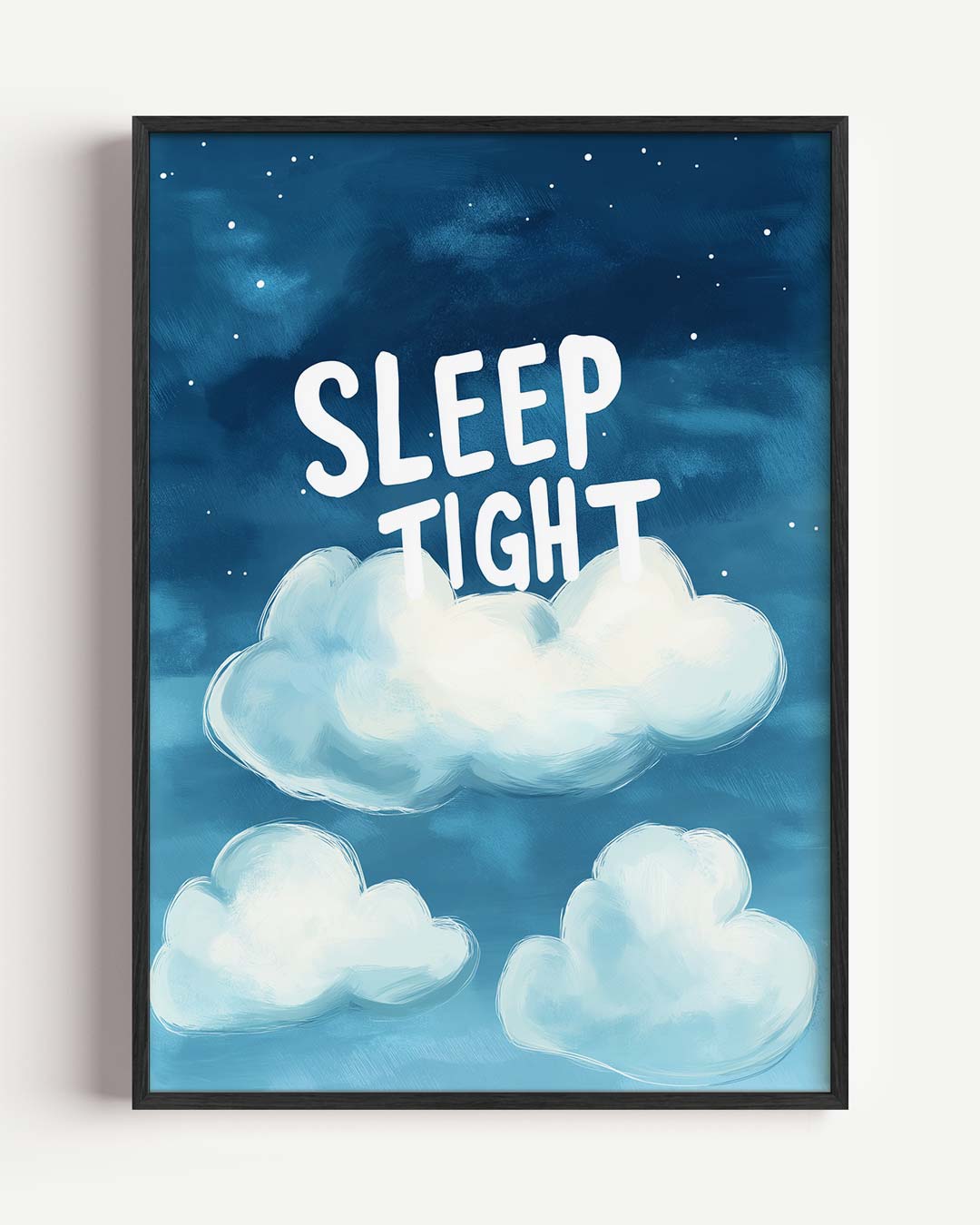 Droom Zacht Nachtposter – kids portret poster als wanddecoratie