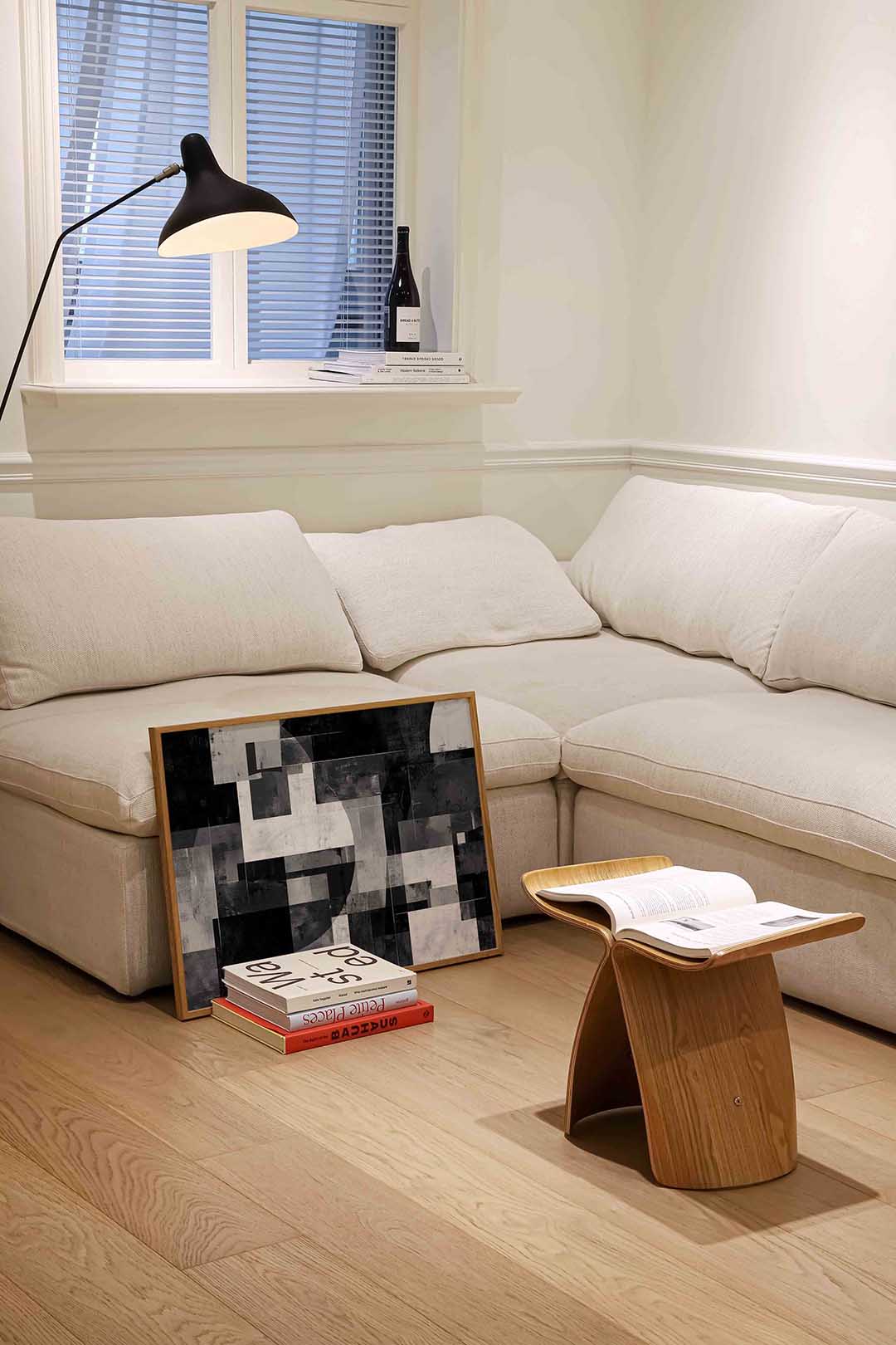 Abstracte zwart wit geometrische – abstracte wandkunst als landscape poster