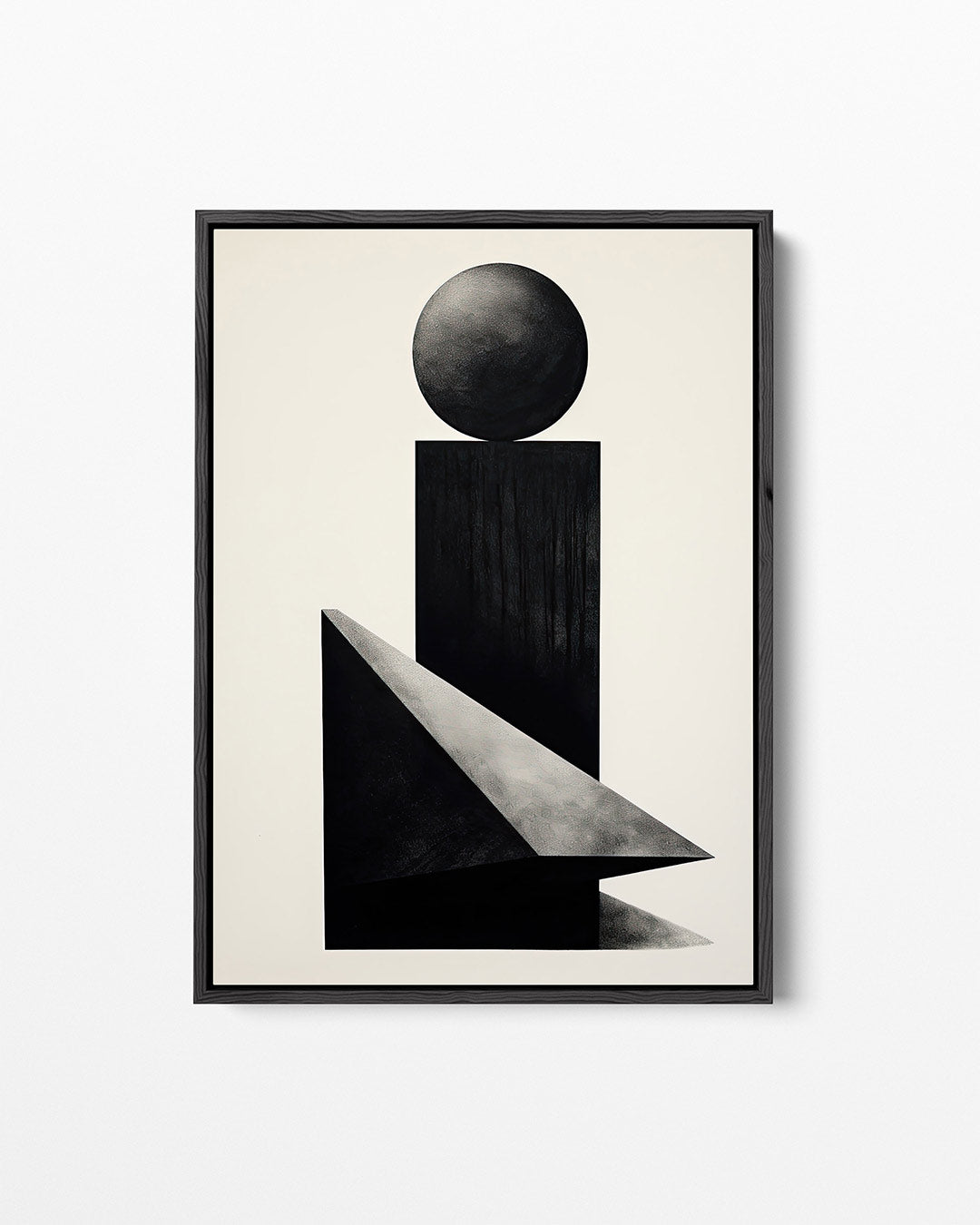 Geometrische vormen compositie – staand wanddecoratie kunstwerk