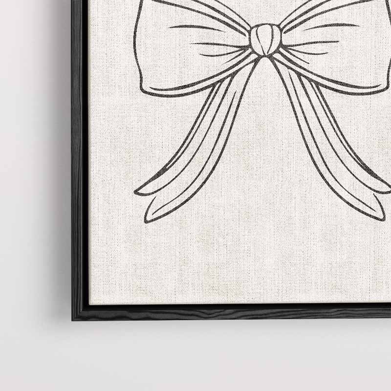 Elegante Strik Illustratie – canvas wanddecoratie in portret formaat