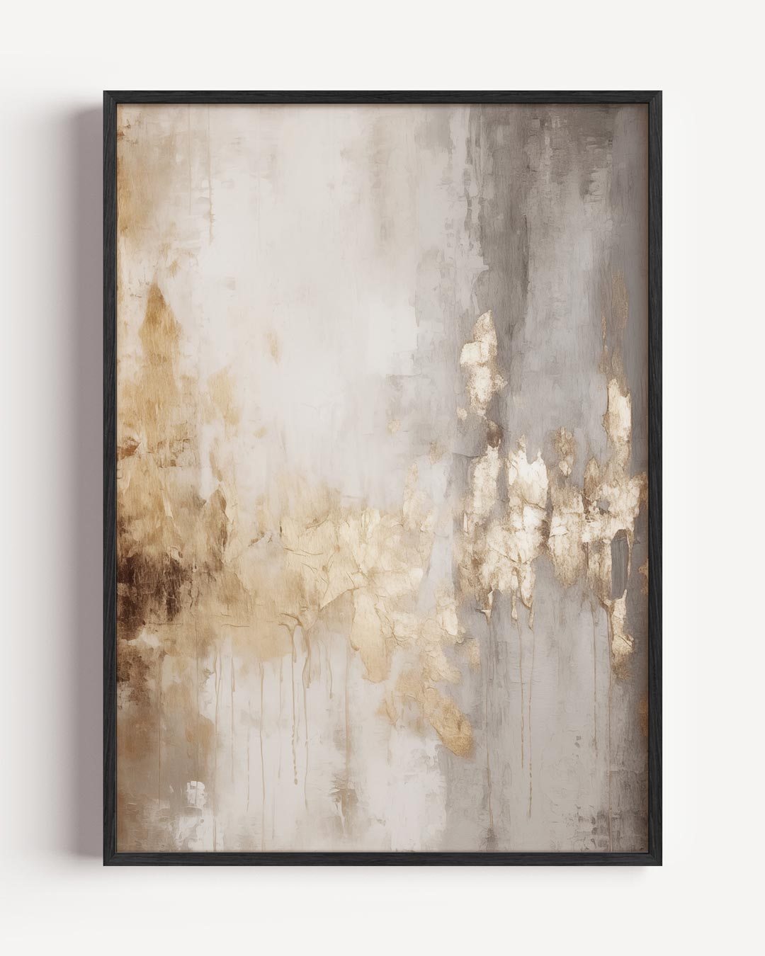 Luxe Abstracte Gouden – kerst portret poster als wanddecoratie