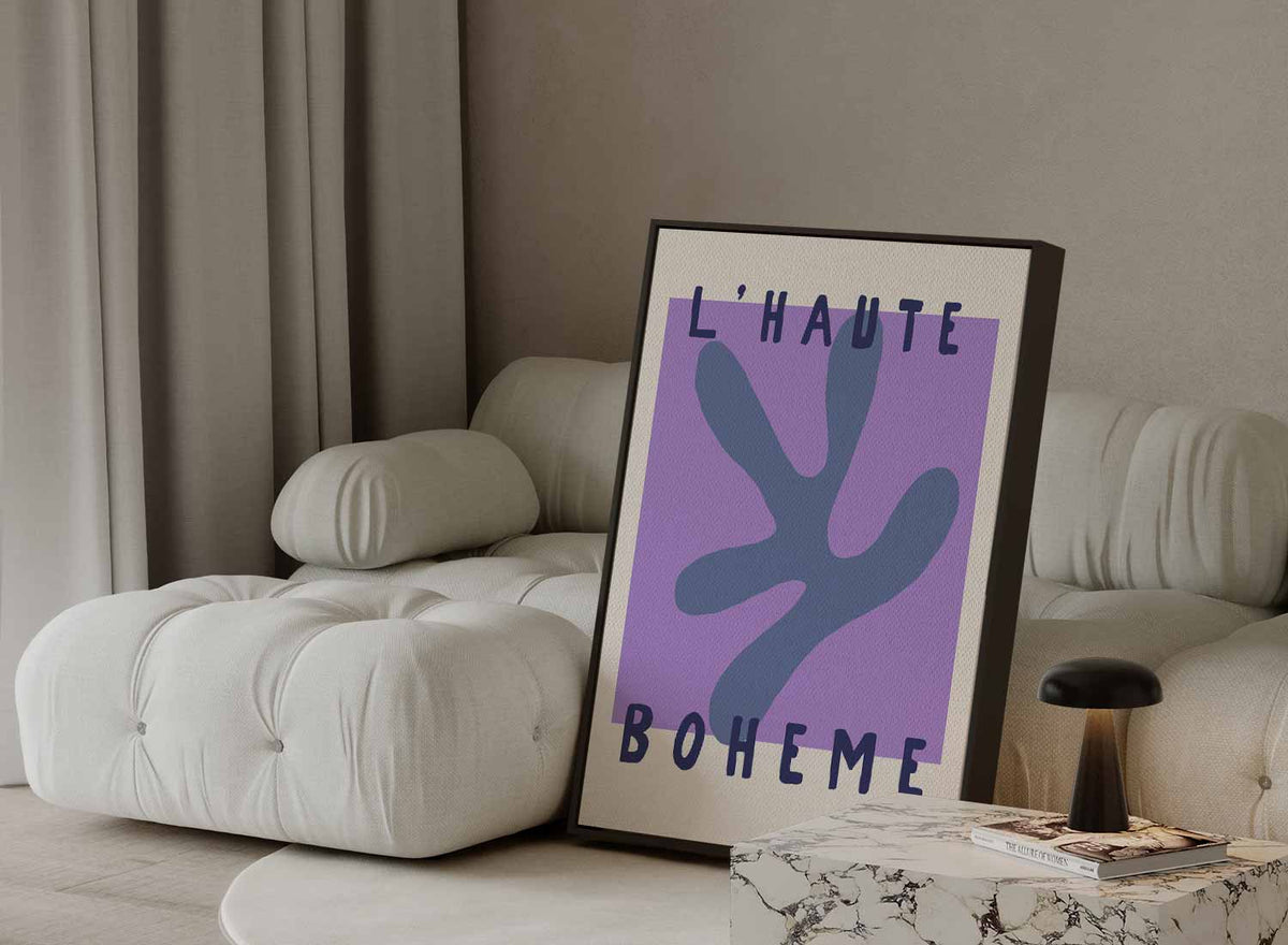 L'Haute Boheme Abstract Art – canvas kunstwerk als wanddecoratie