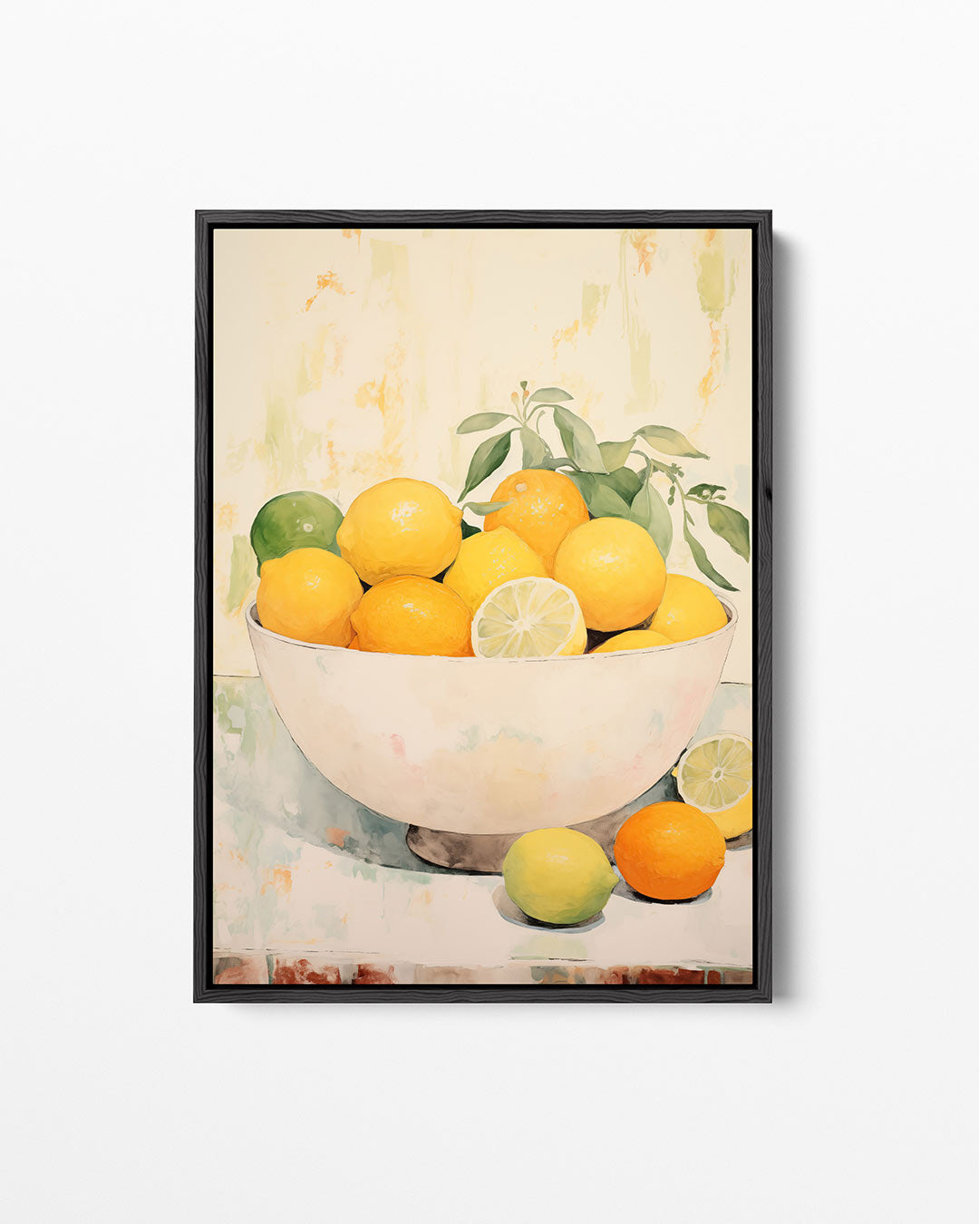 Citroenboom in pot – staand wanddecoratie kunstwerk