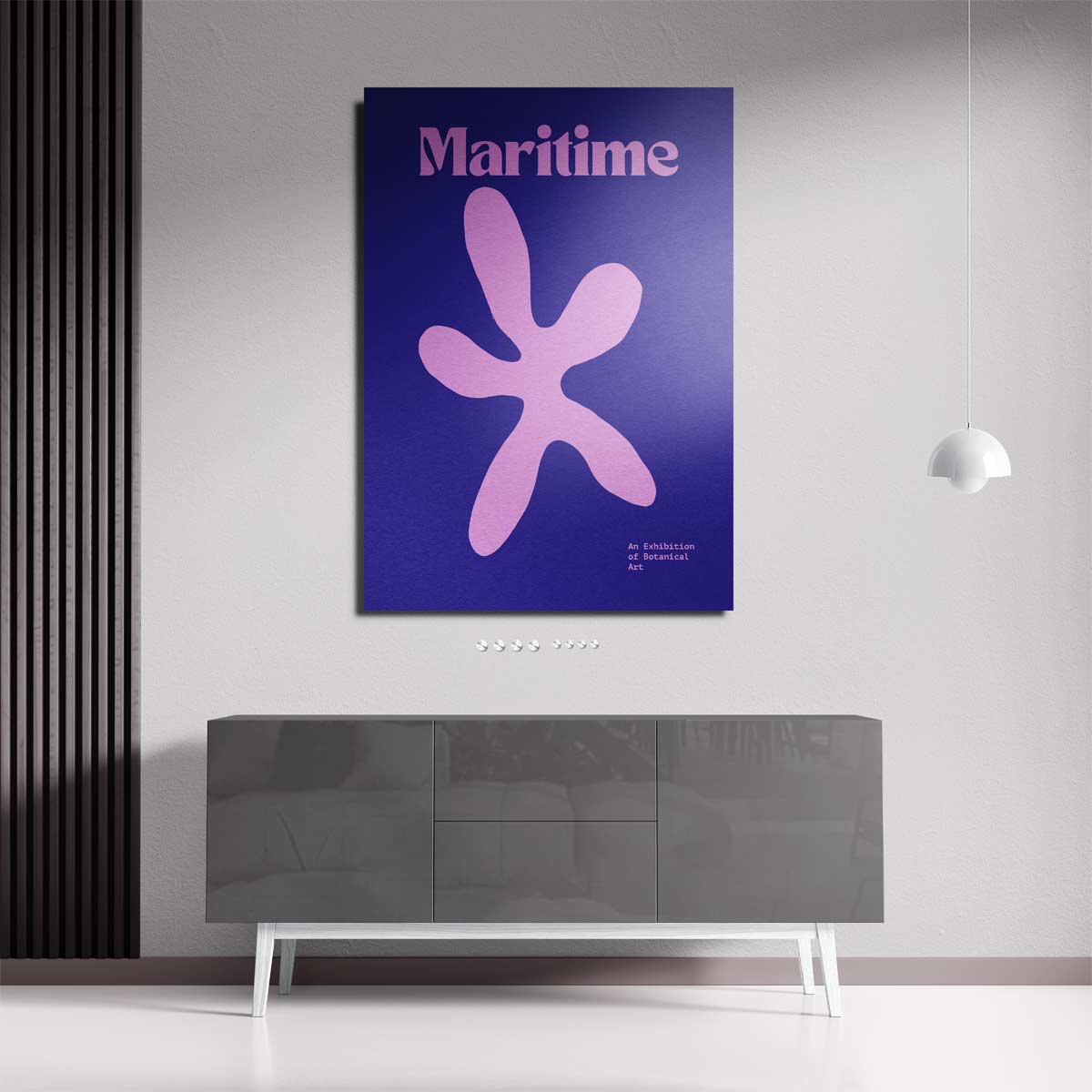 Maritieme Bloem – plexiglas kunstwerk als wanddecoratie