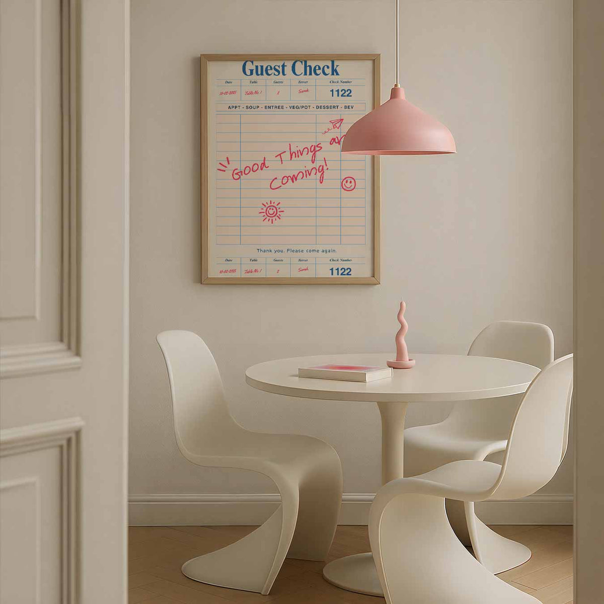 Optimistische Toekomst – zomerse poster in staand formaat