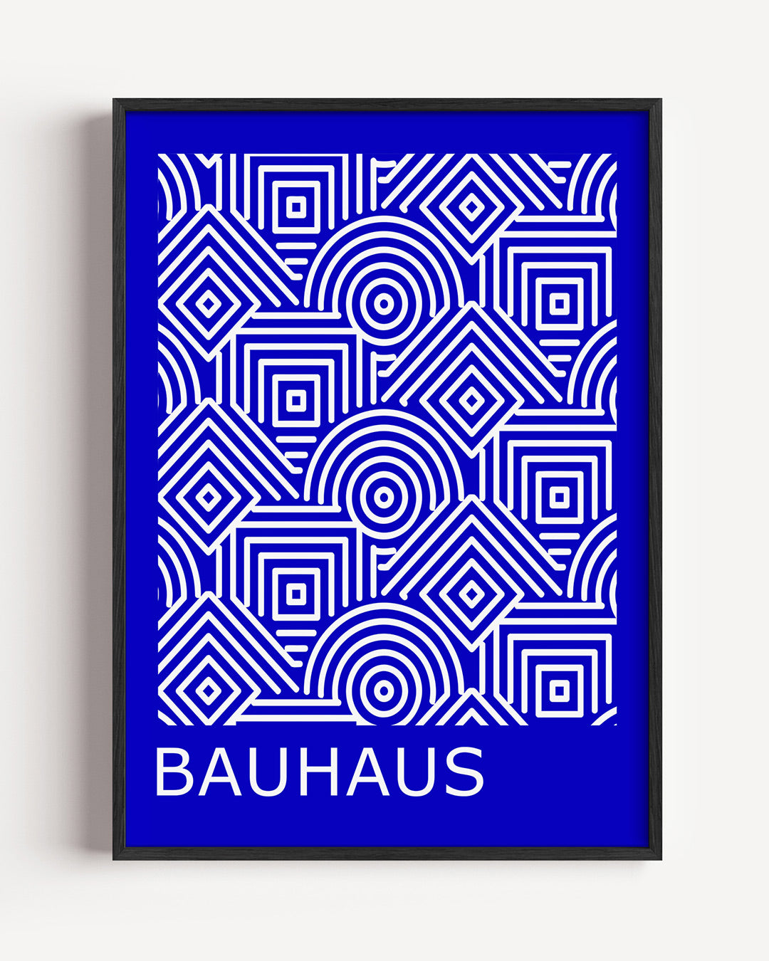 Lijnen en patronen – staande Bauhaus poster als wanddecoratie