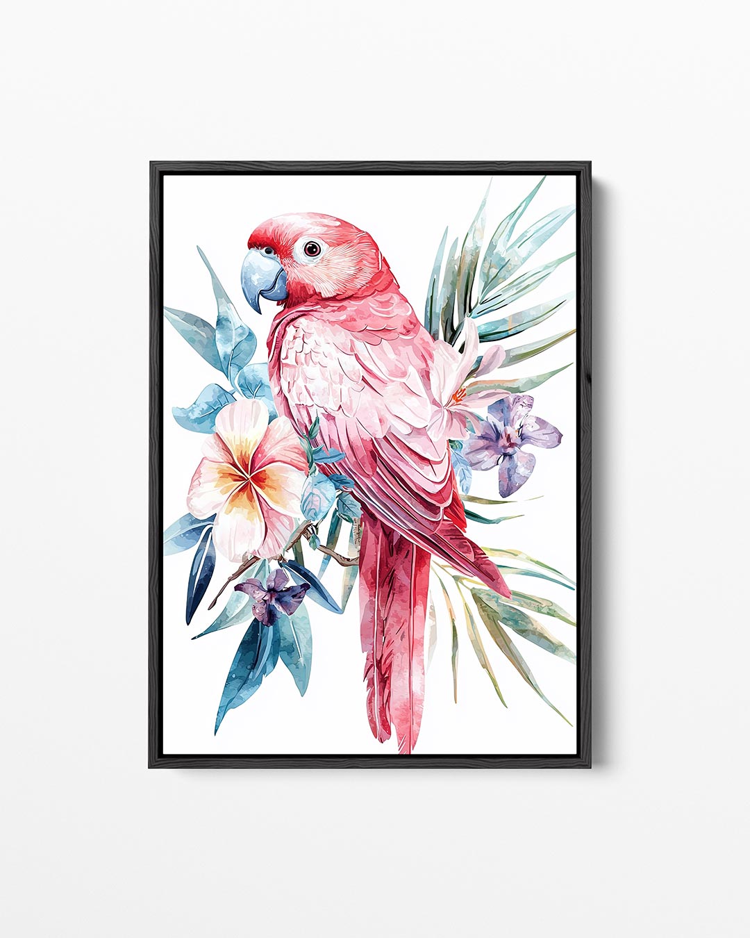 Vrolijke papegaai – staand wanddecoratie kunstwerk