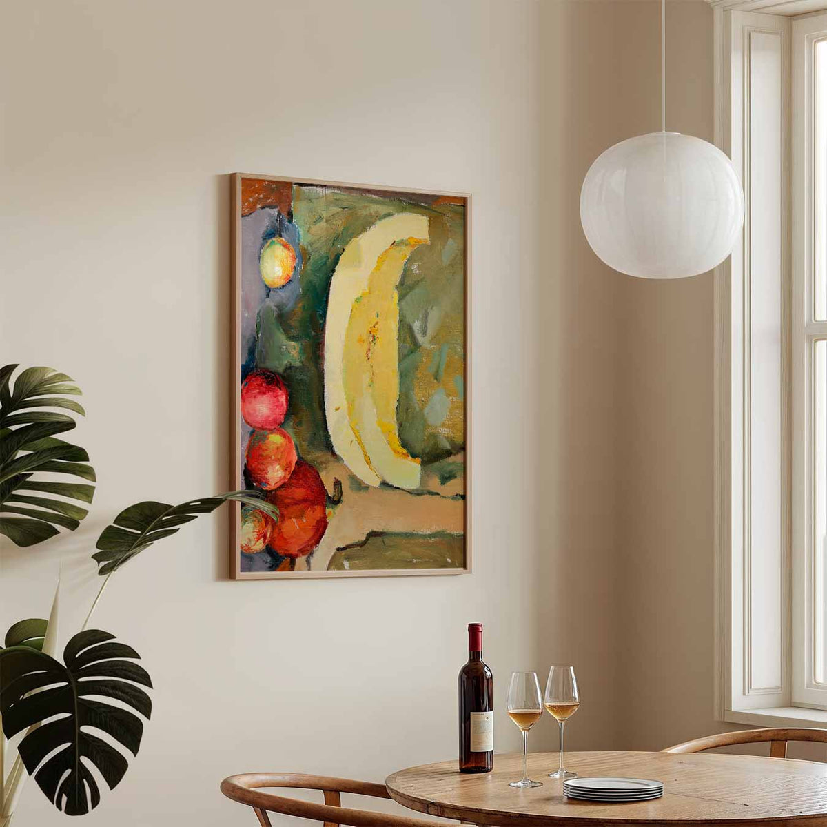 Kleurrijke Fruitimpressies – staande Popart wanddecoratie van WallArtistic
