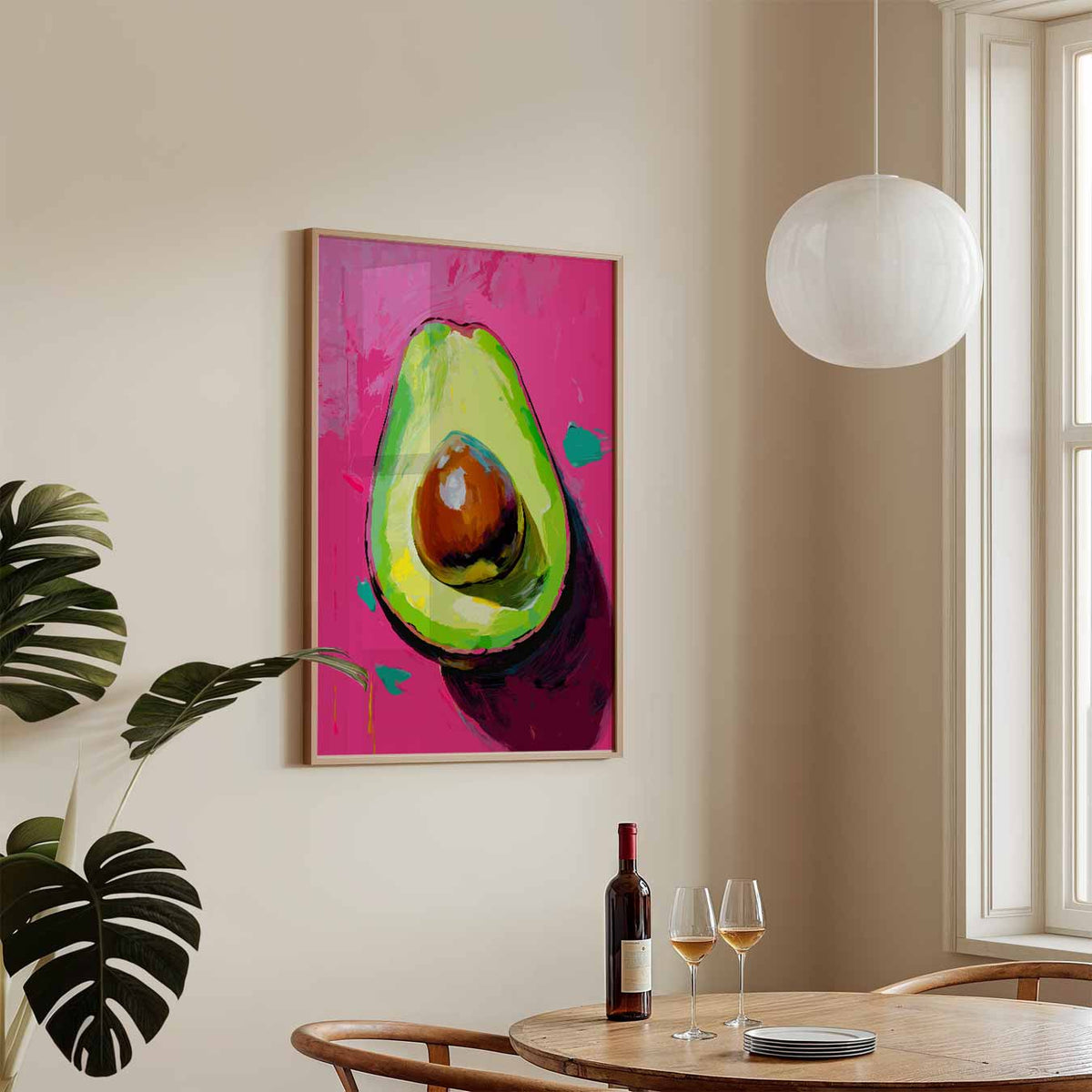 Avocado Art – keukenposter in staand formaat