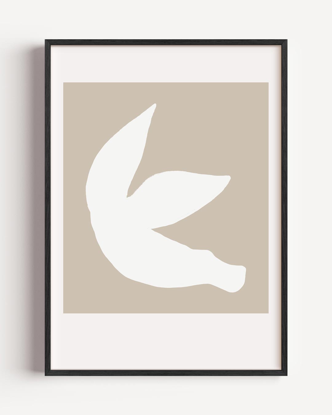 Zachte Neutraliteit Plant – kleurrijke abstracte portret poster als wanddecoratie