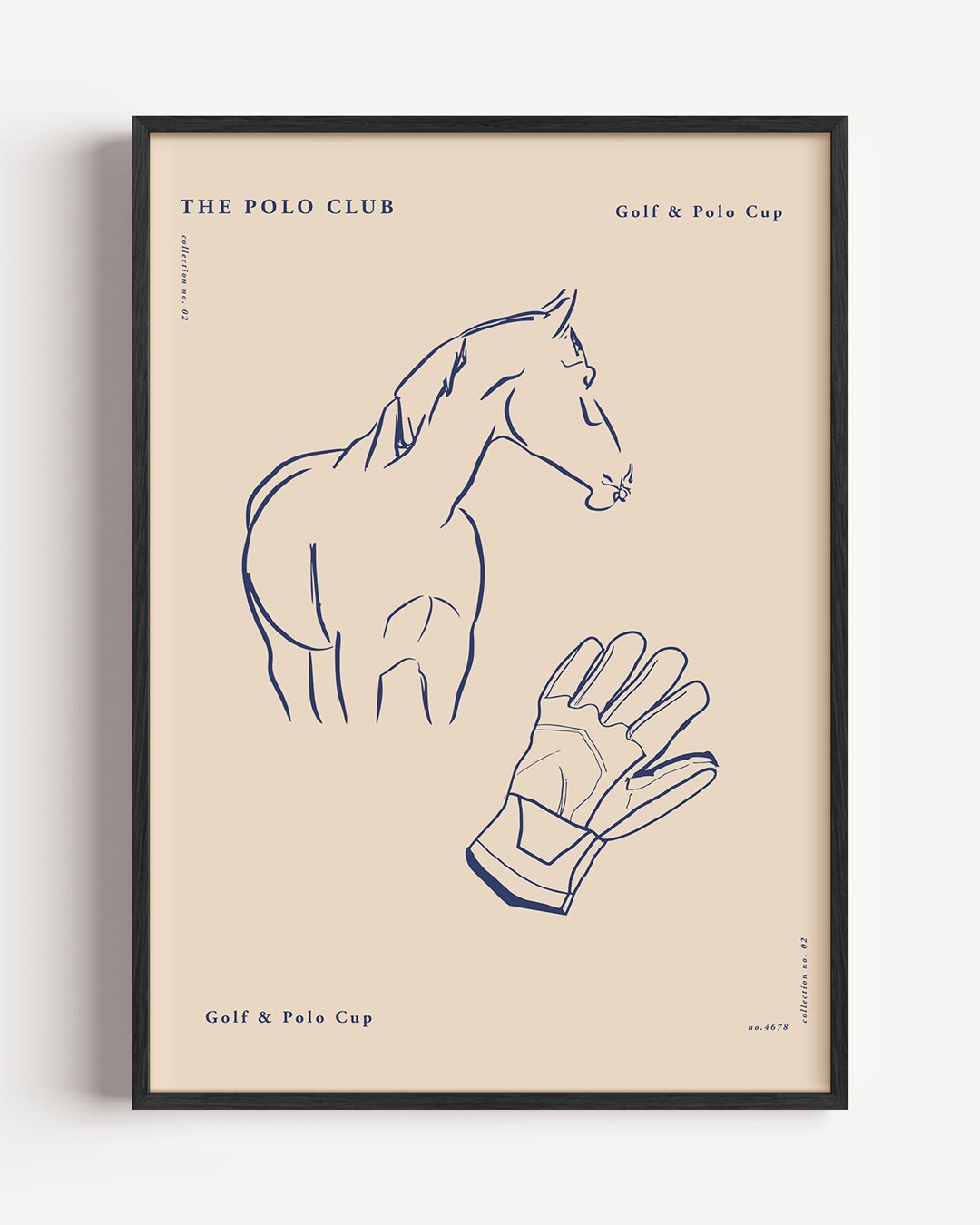 Stijlvolle Polo Club – College Club portret poster als wanddecoratie