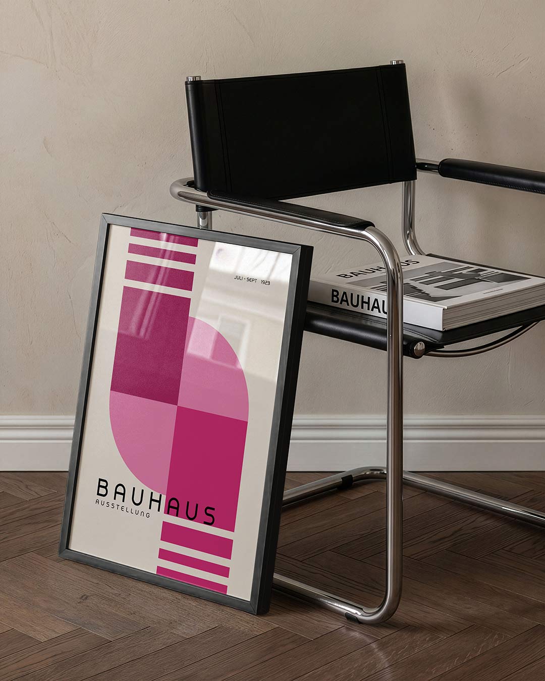 Vorm en kleur – staande Bauhaus poster voor aan de muur