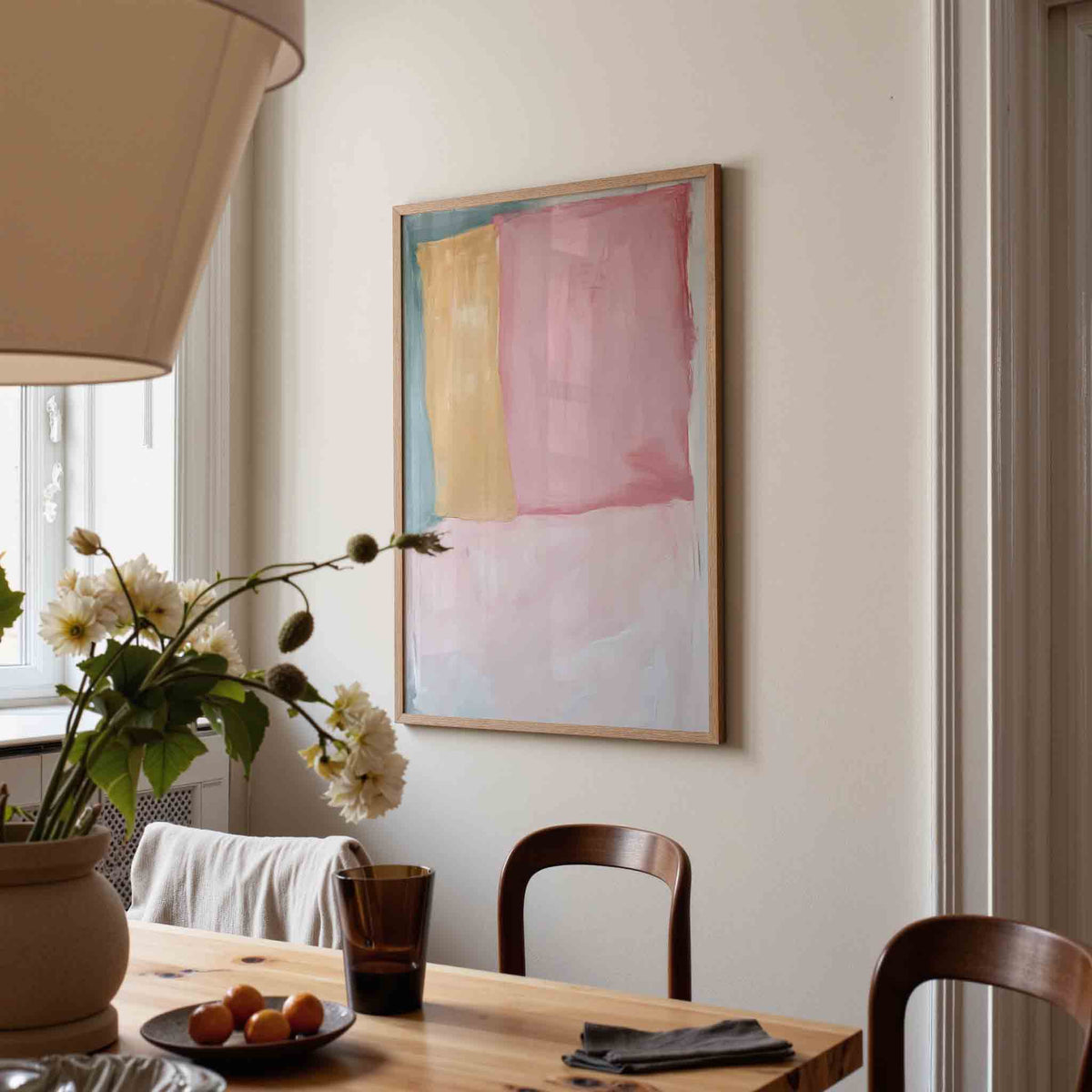 Abstracte vormen – kunst en design poster in portret formaat