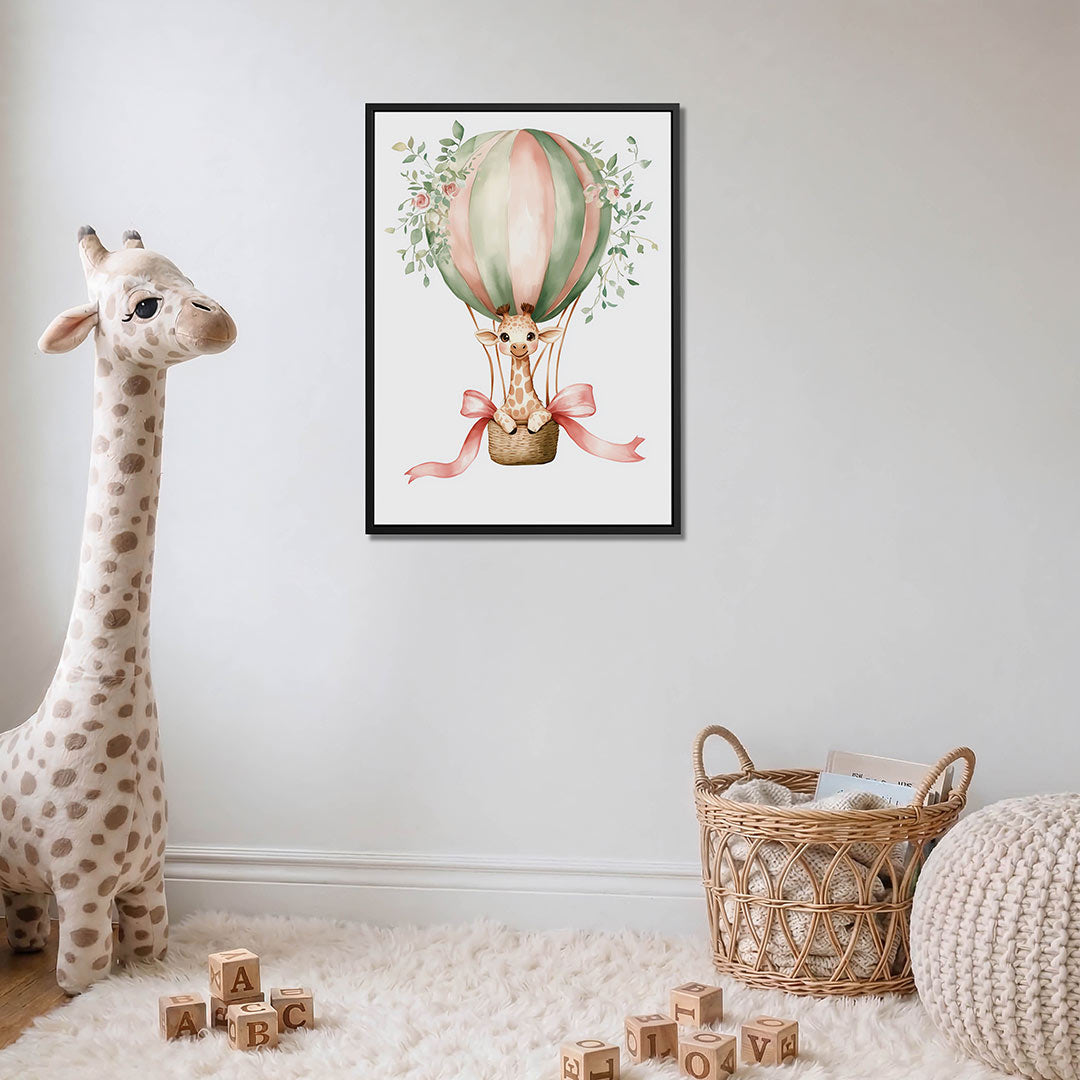 Dromerige ballonvaart – moderne staande wandkunst