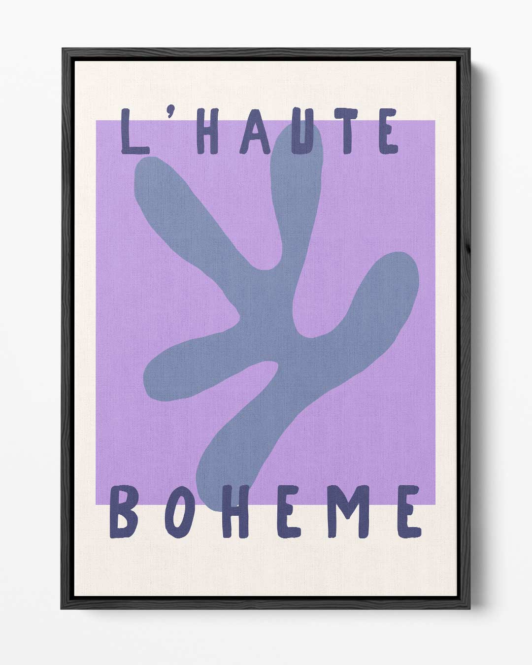 L'Haute Boheme Abstract Art – portret kunstwerk als wanddecoratie