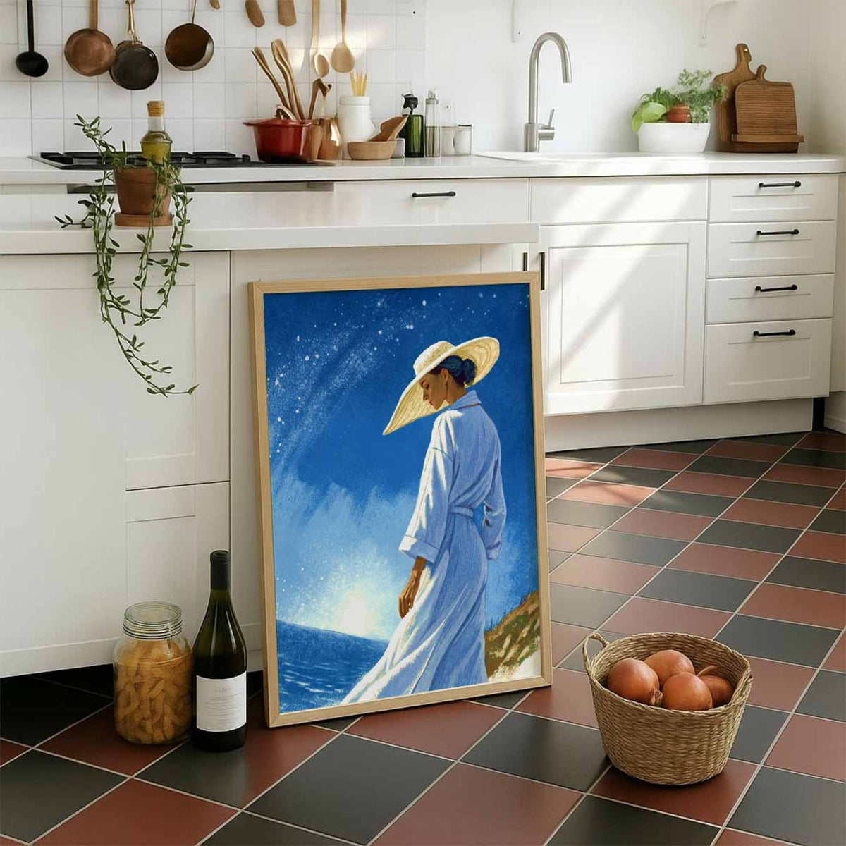Dromerige Zomer Avond – staande muurposter met zomerse uitstraling
