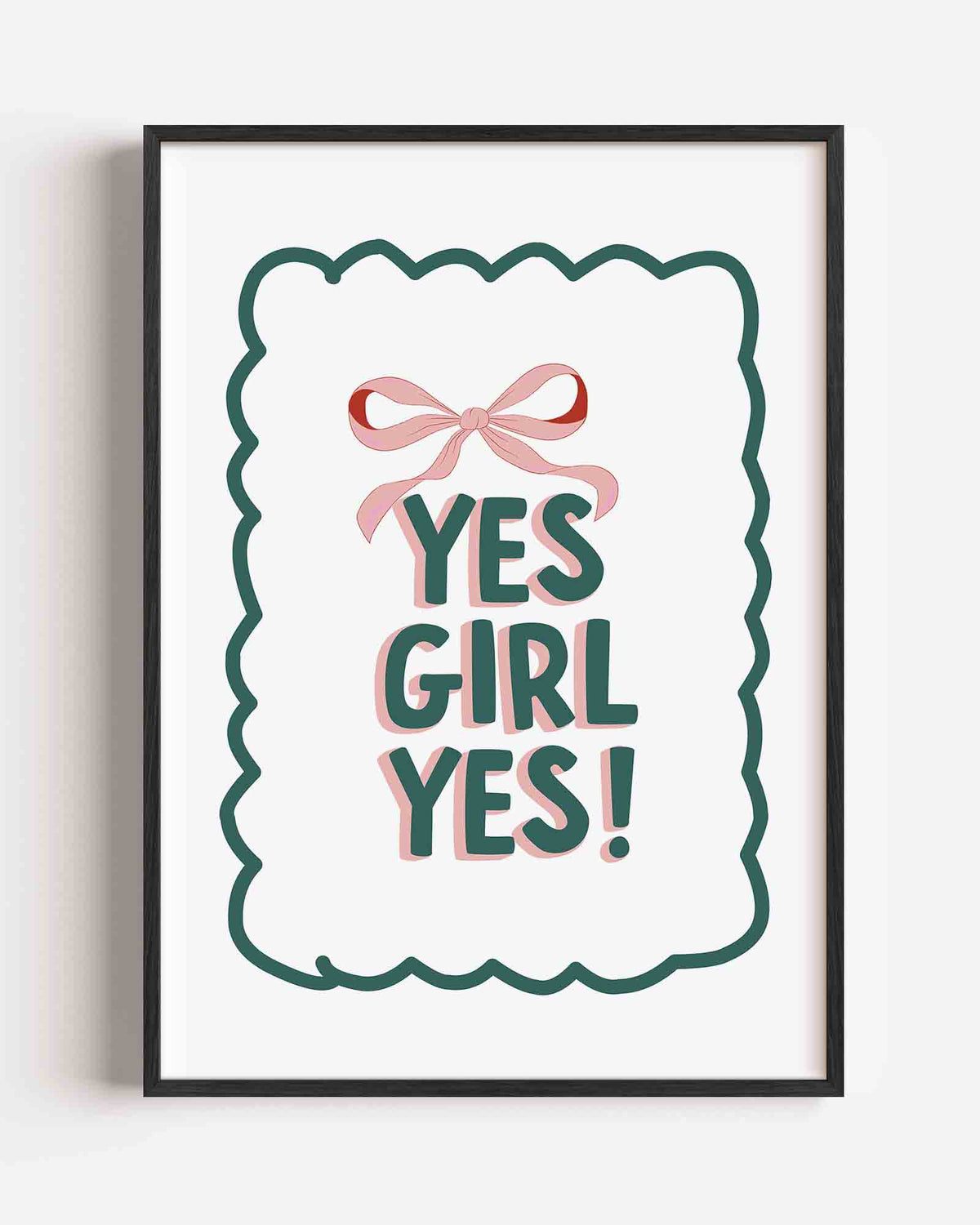 Yes girl yes – Pop Art portret poster als wanddecoratie