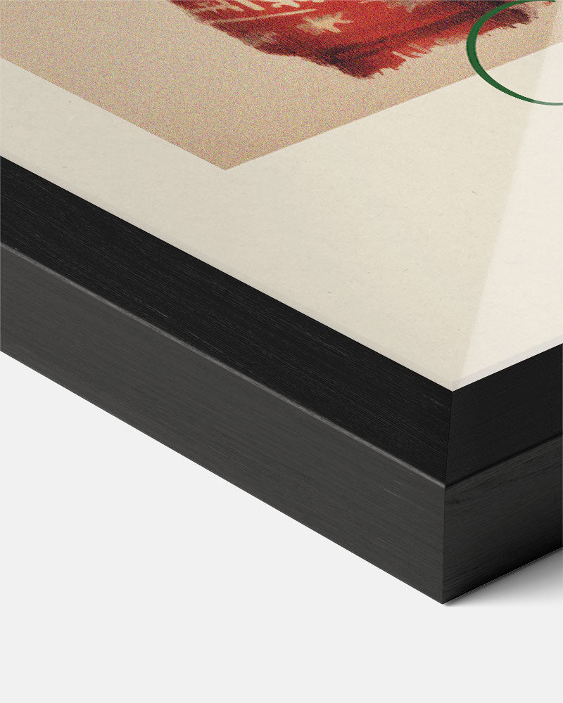Konijn met Trui – kerst poster als sfeervolle staande wanddecoratie