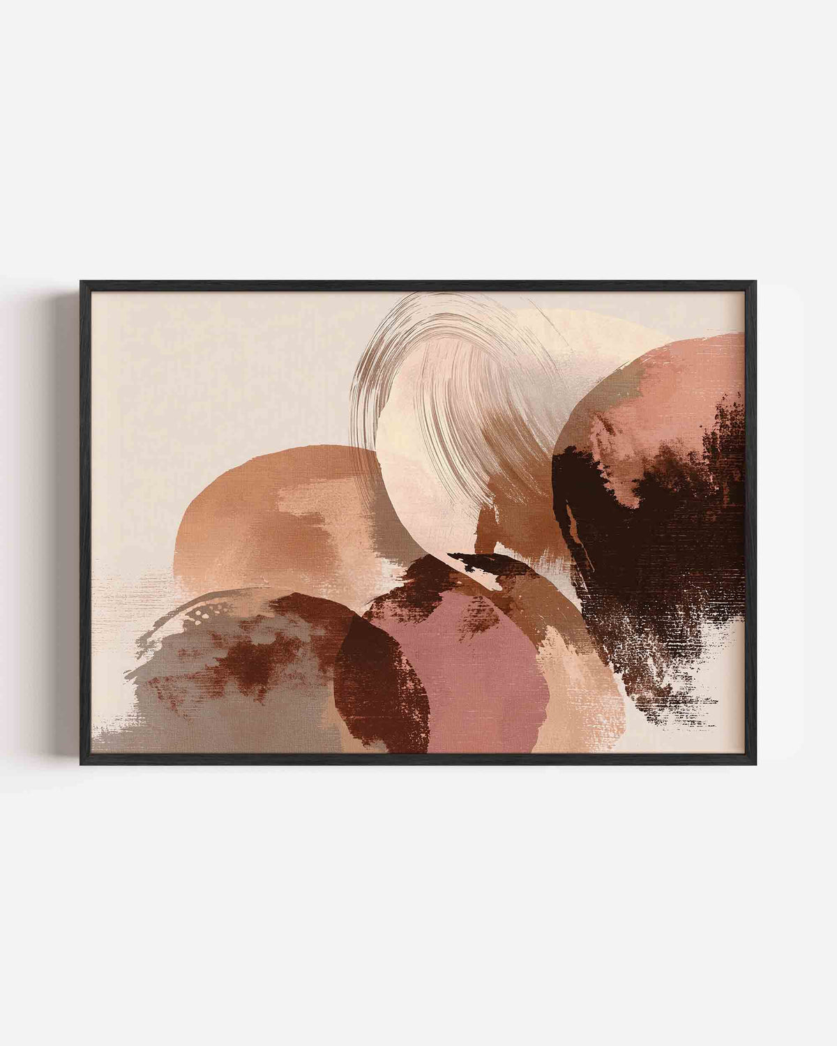 Abstracte vormen – abstracte landscape poster als wanddecoratie