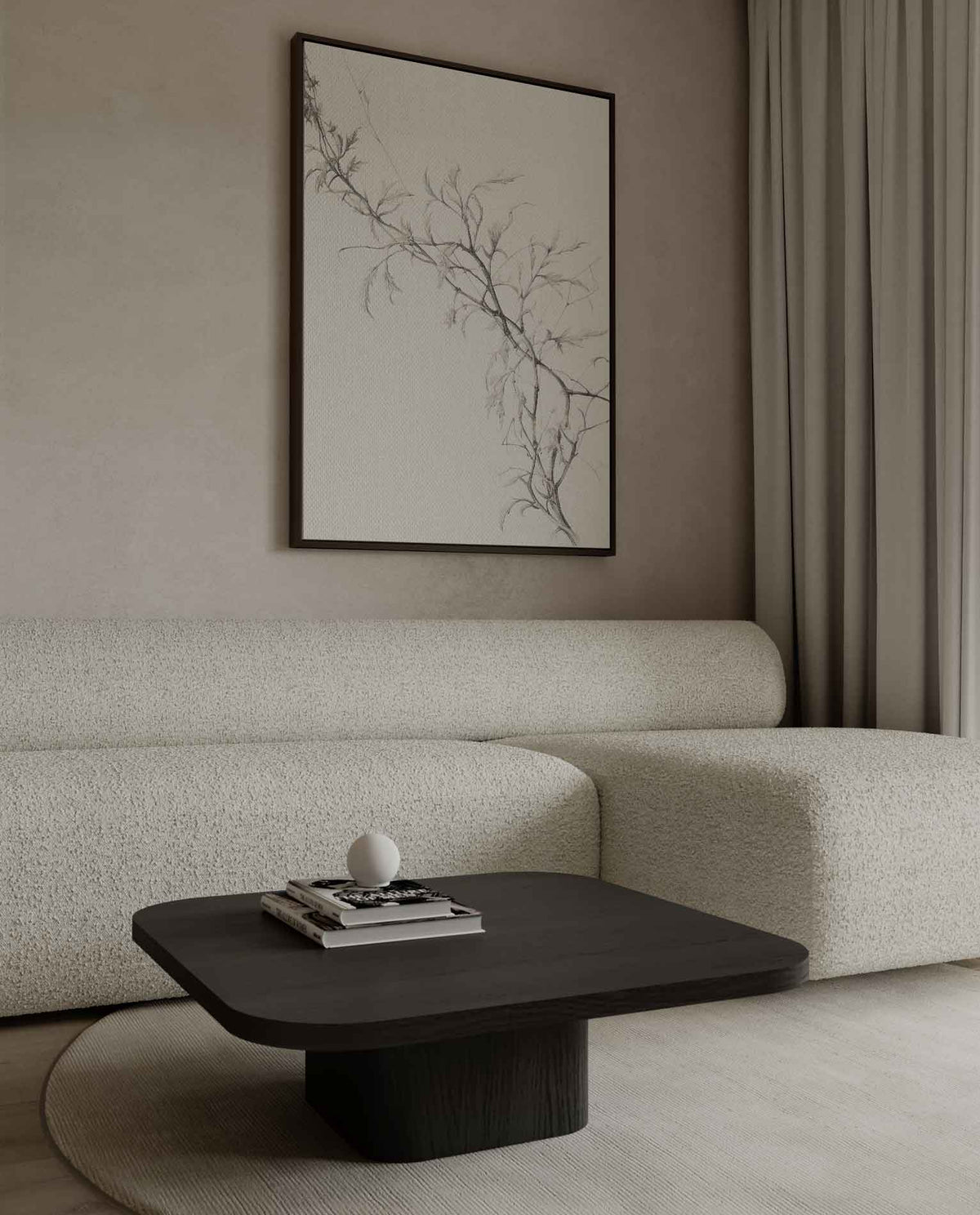 Elegante Takschets – dibond wanddecoratie in staand formaat