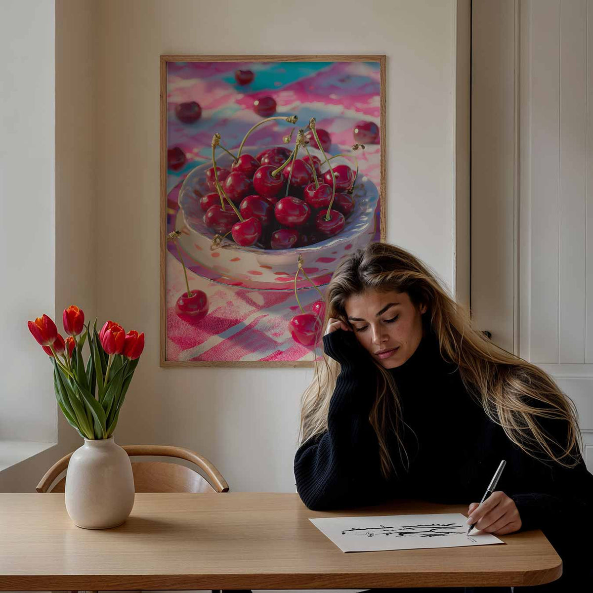 Kersenfeestje – keuken portret poster, afbeelding 7