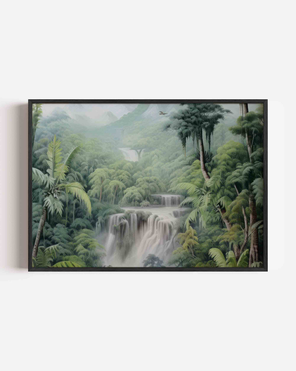 Waterval en jungle – jungle landscape poster als wanddecoratie