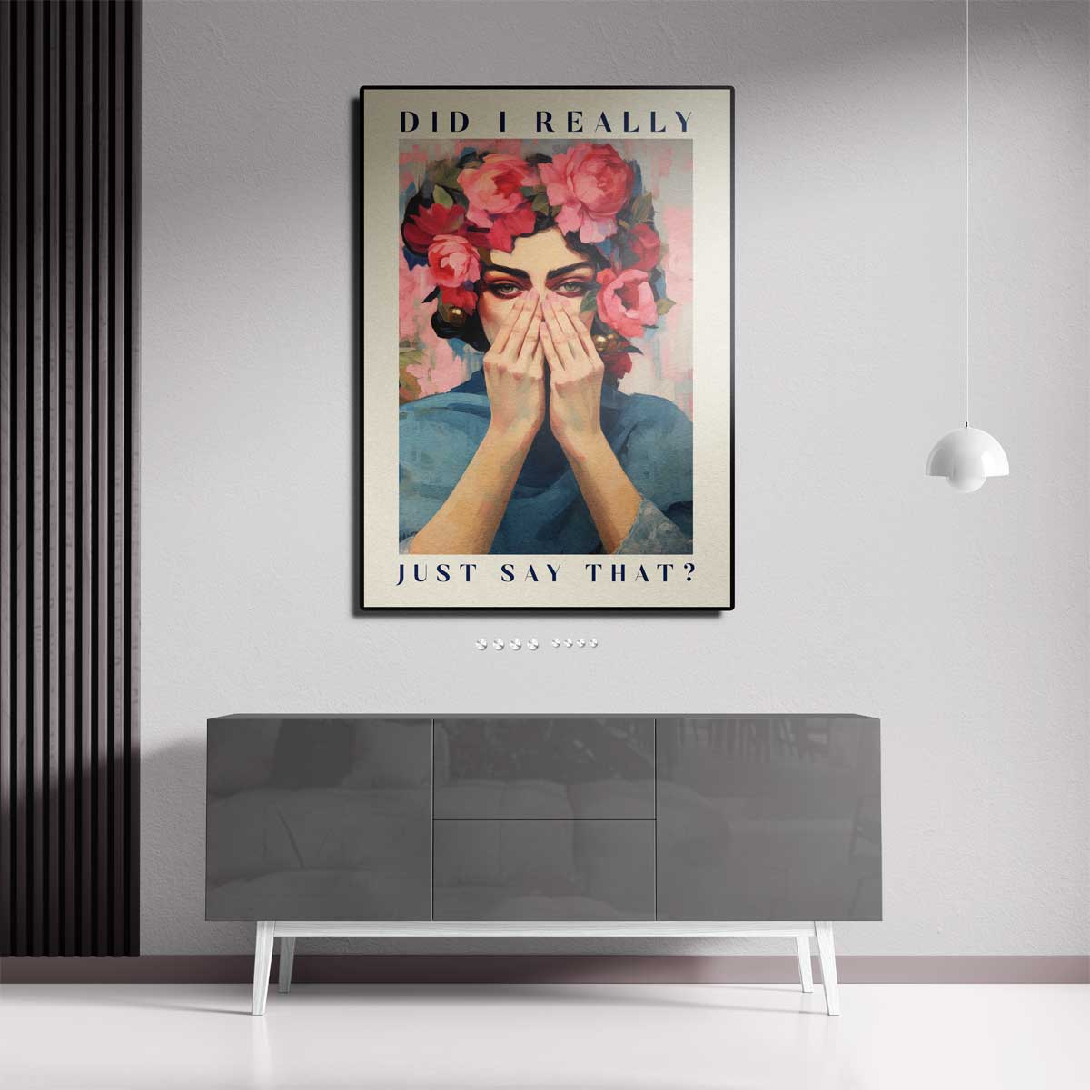 Bloemen Ondertussen – canvas kunstwerk als wanddecoratie