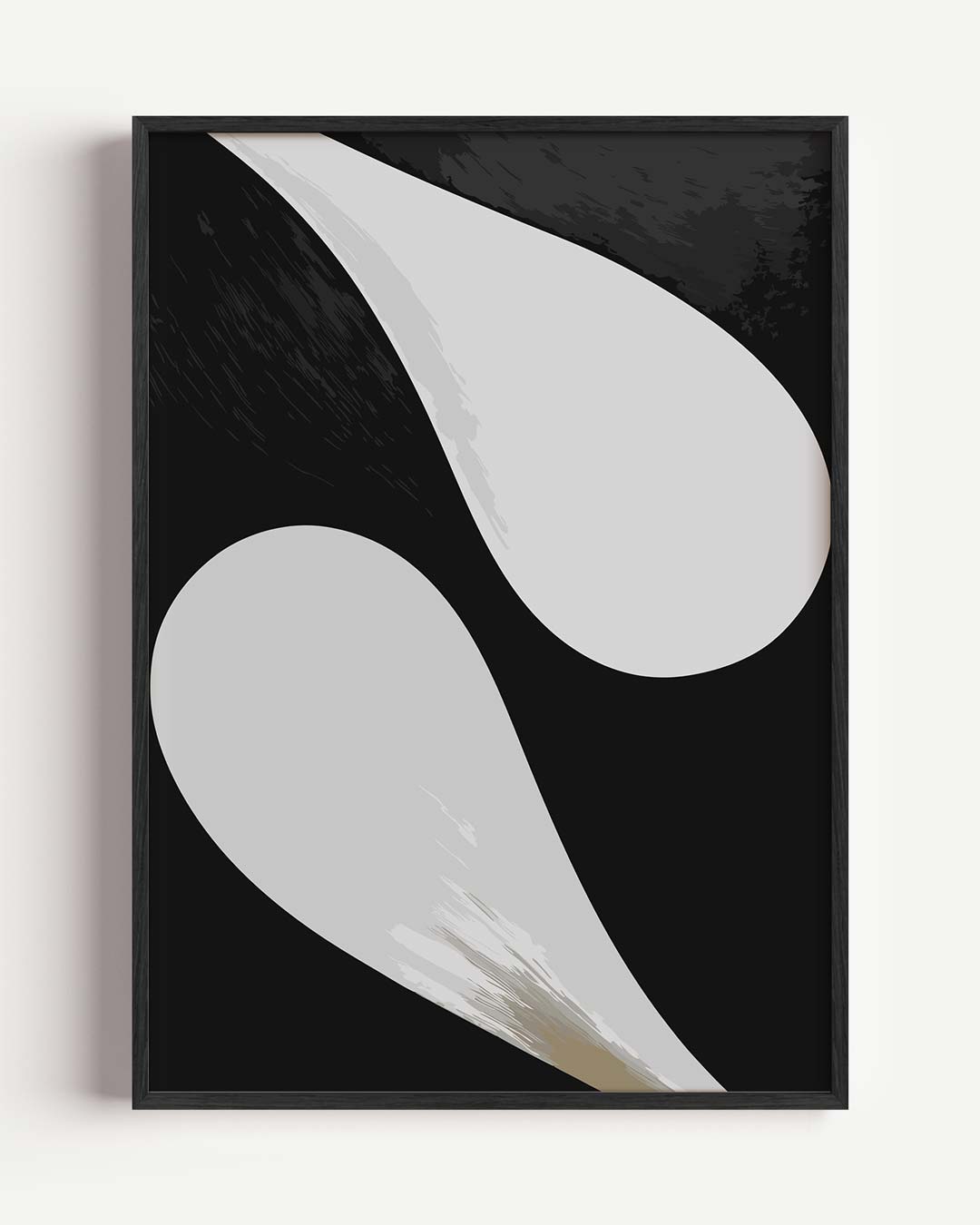 Moderne Abstractie – kleurrijke abstracte portret poster als wanddecoratie