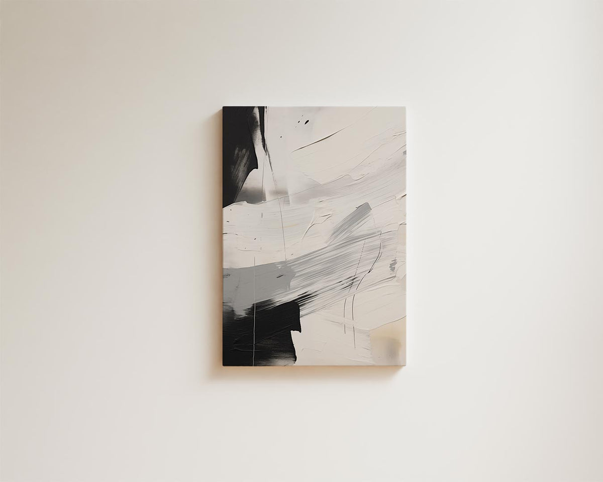 Mystiek in Monochroom – portret kunstwerk als wanddecoratie, afbeelding 15