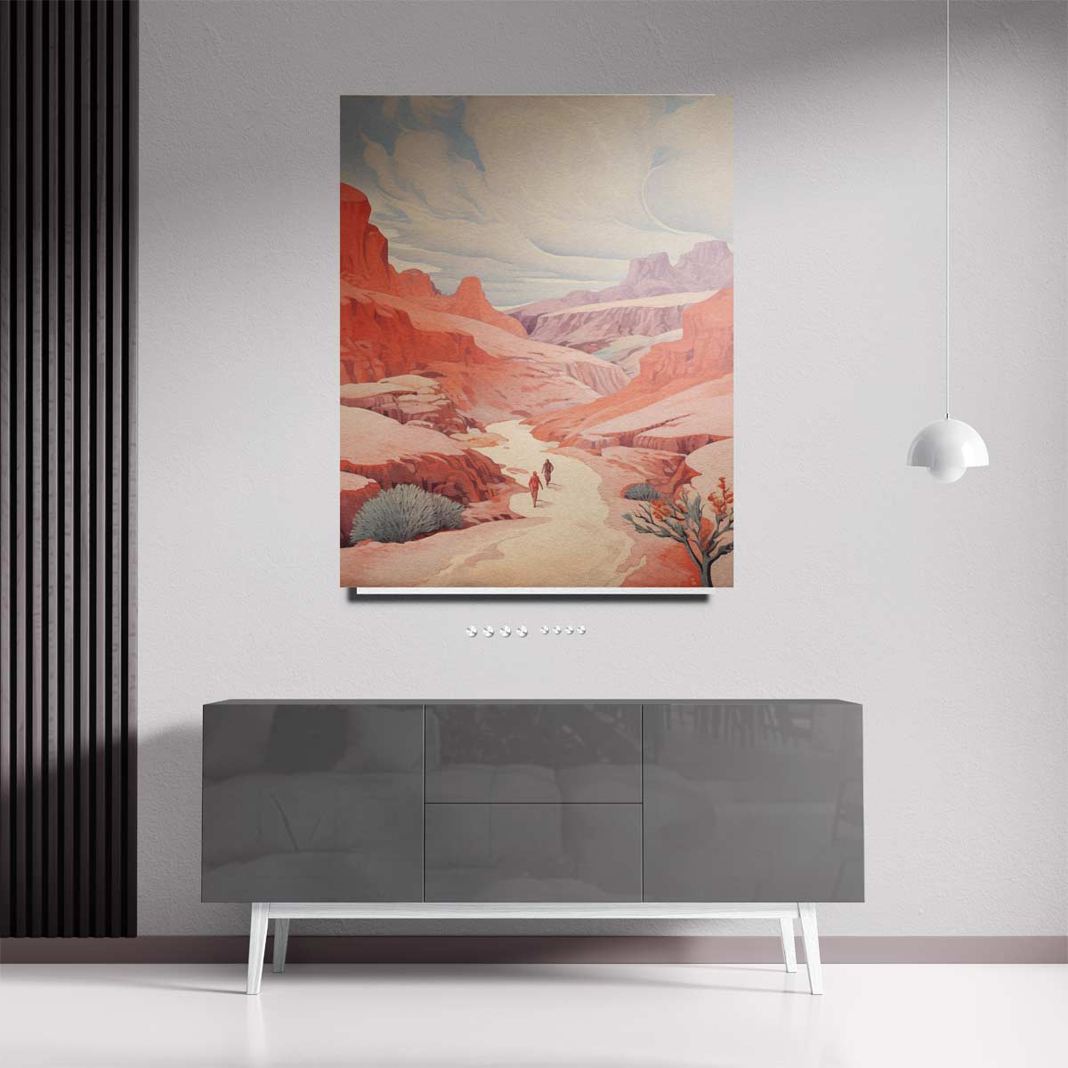 Wandeling door de Canyon – staande wandkunst voor woonkamer of interieur